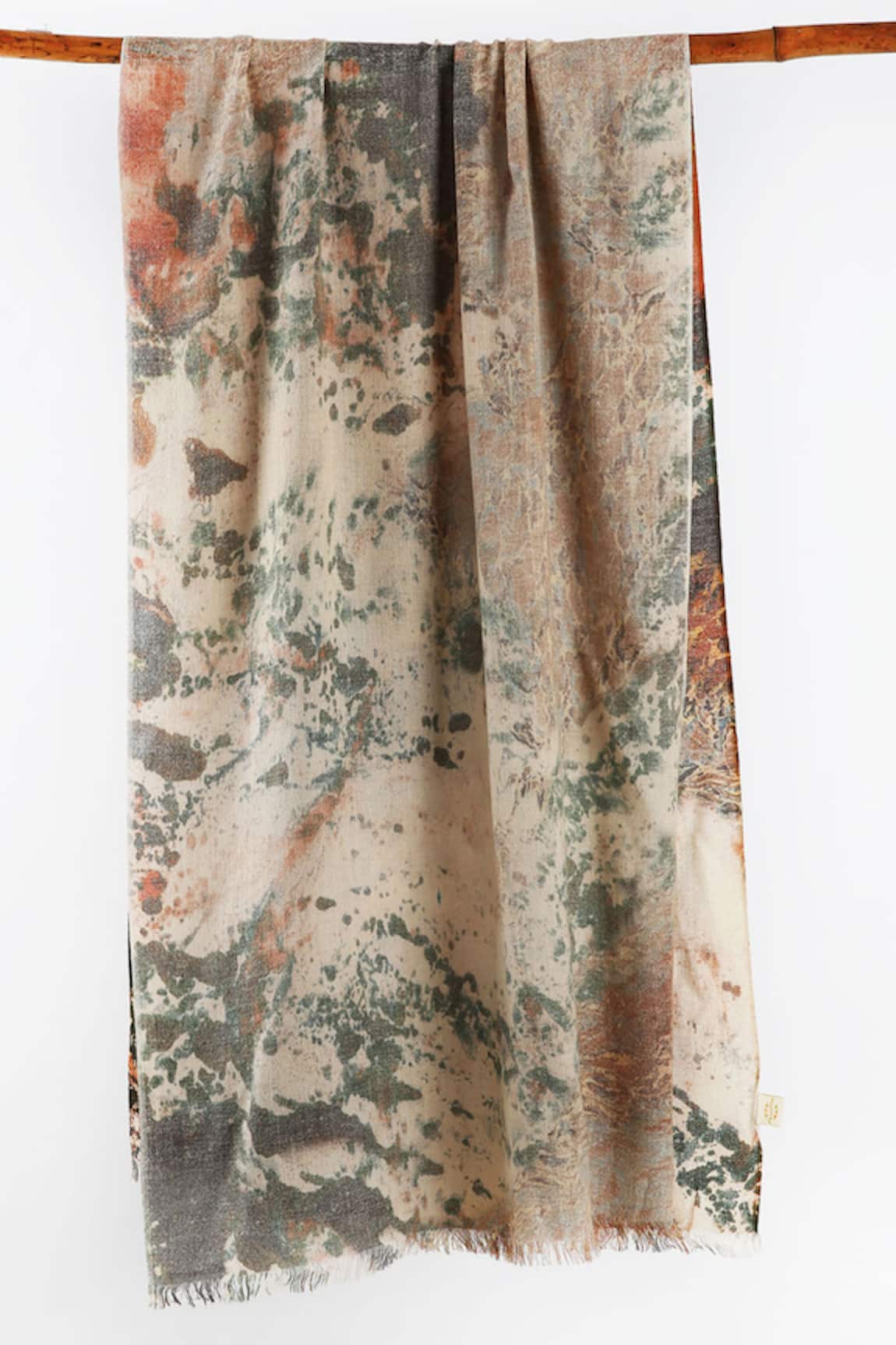 Pashma Silk Cashmere Printed Scarf