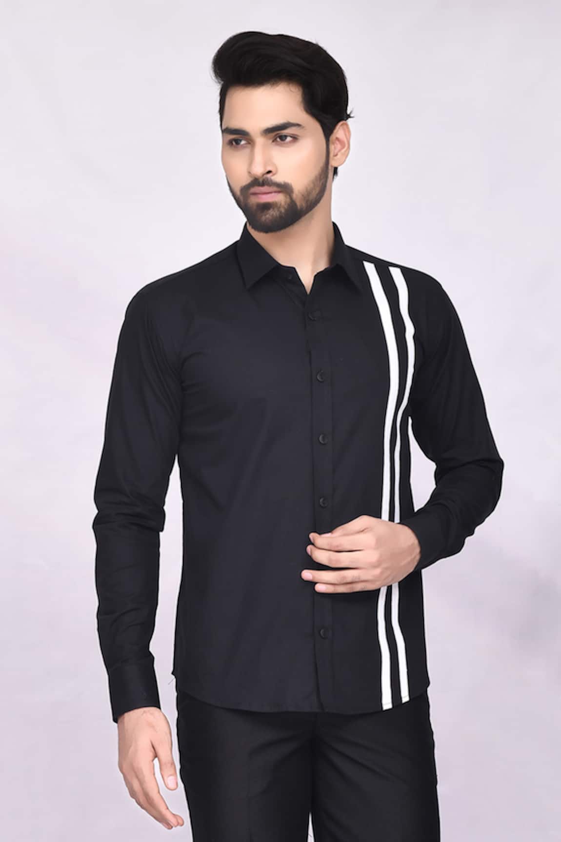 Arihant Rai Sinha Striped Shirt