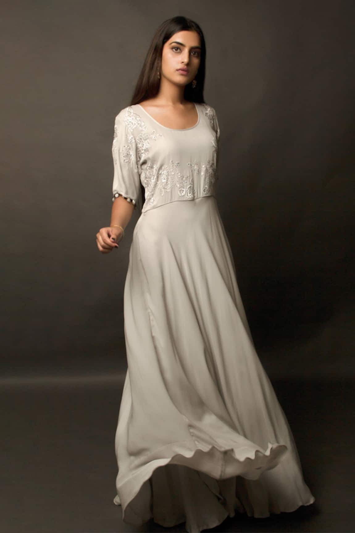 Jasmine Bains Embroidered Gown