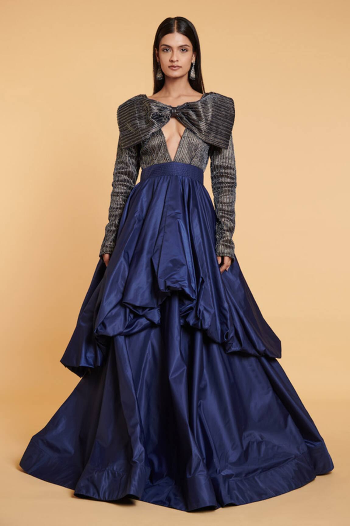 Siddartha Tytler Tiered Bauble Gown