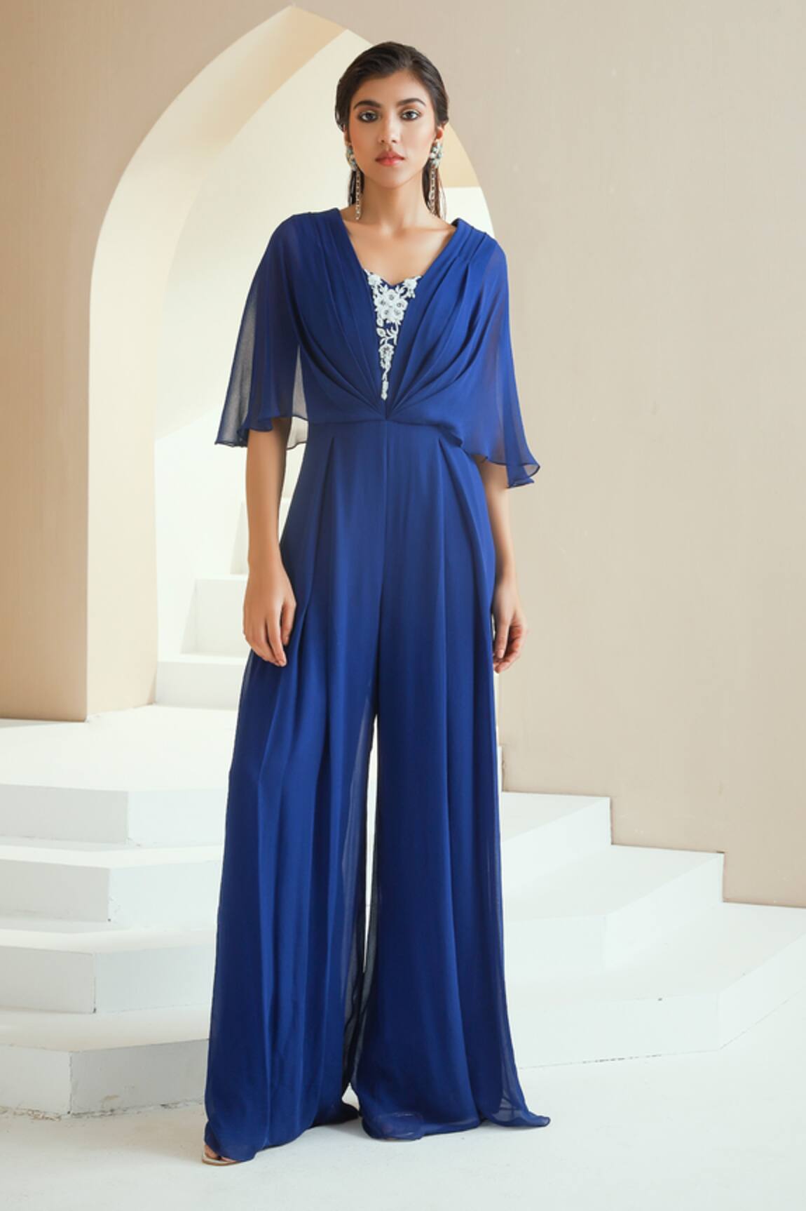 Seema Thukral Draped Pleated Jumpsuit