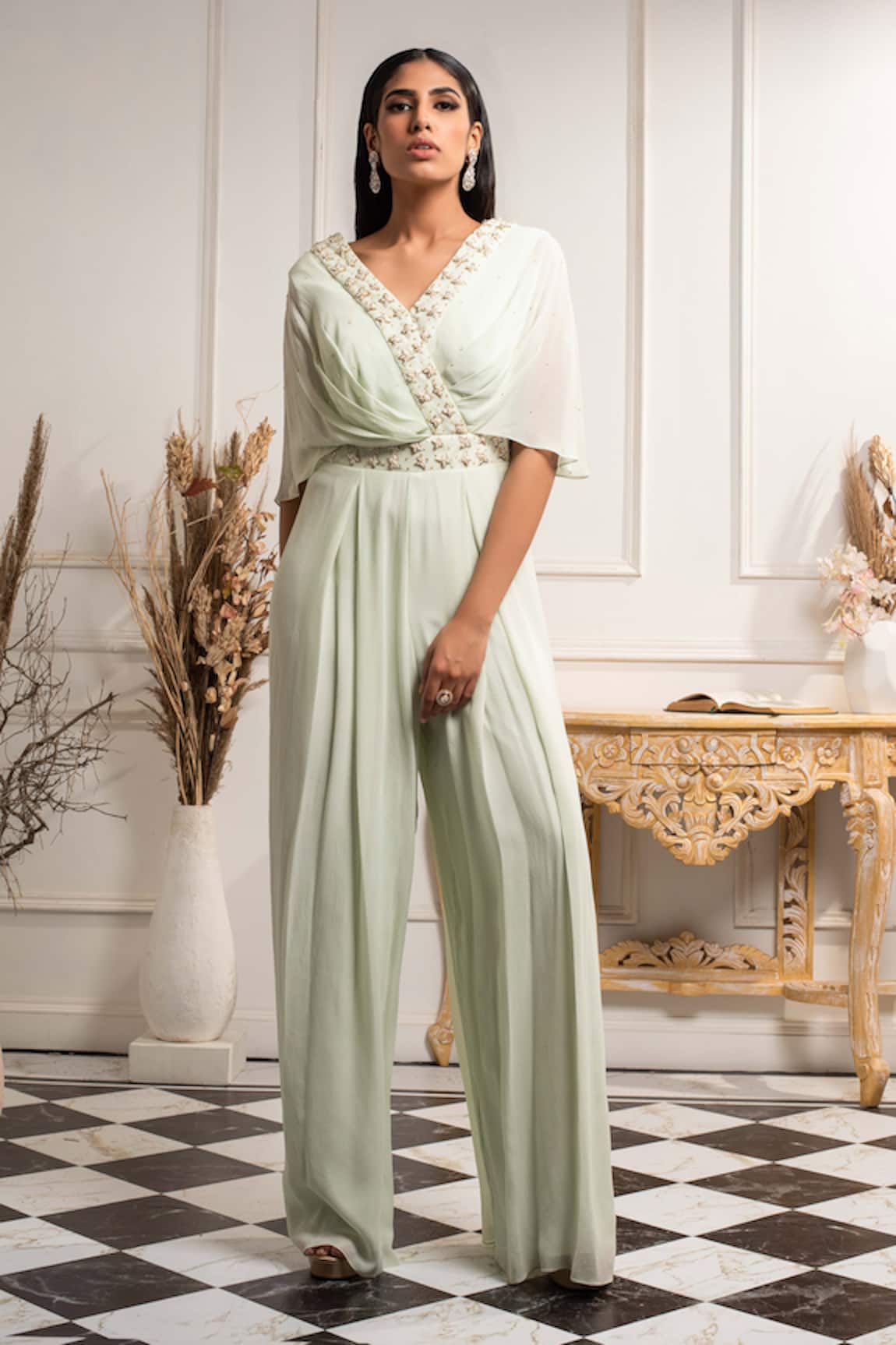 Seema Thukral Hand Embroidered Jumpsuit