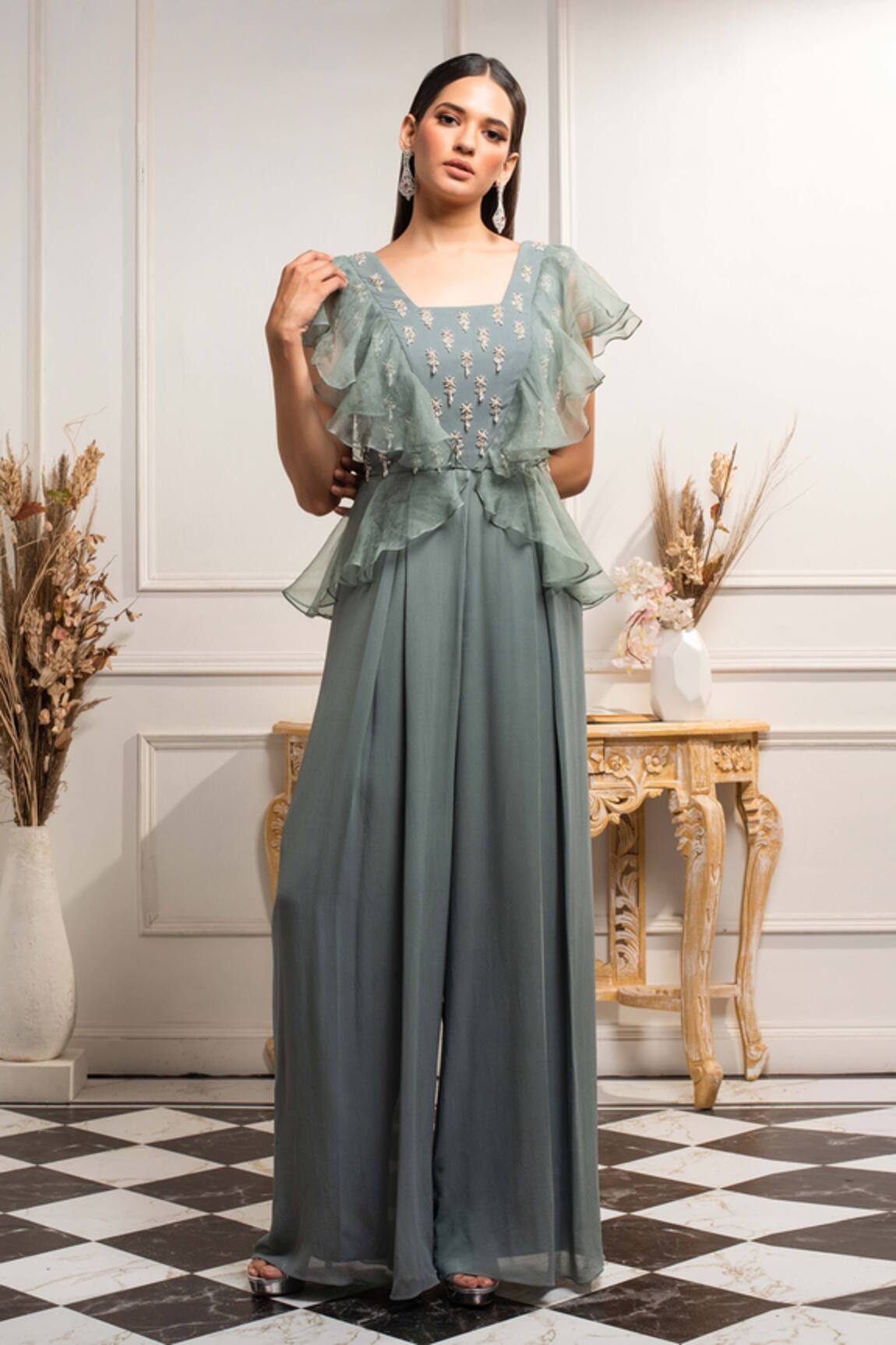 Seema Thukral Hand Embroidered Jumpsuit