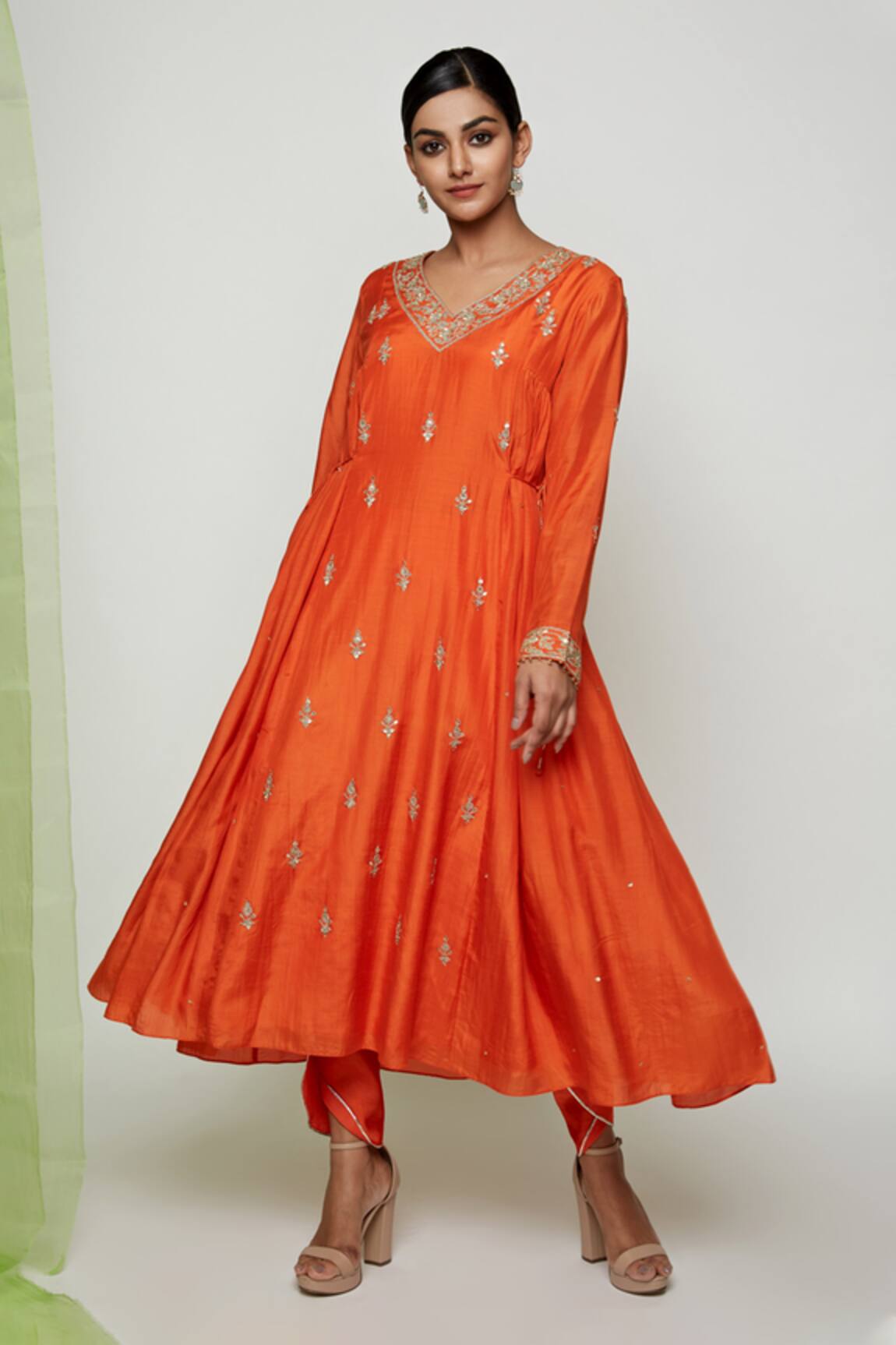 Swati Vijaivargie Embroidered Anarkali & Pant Set