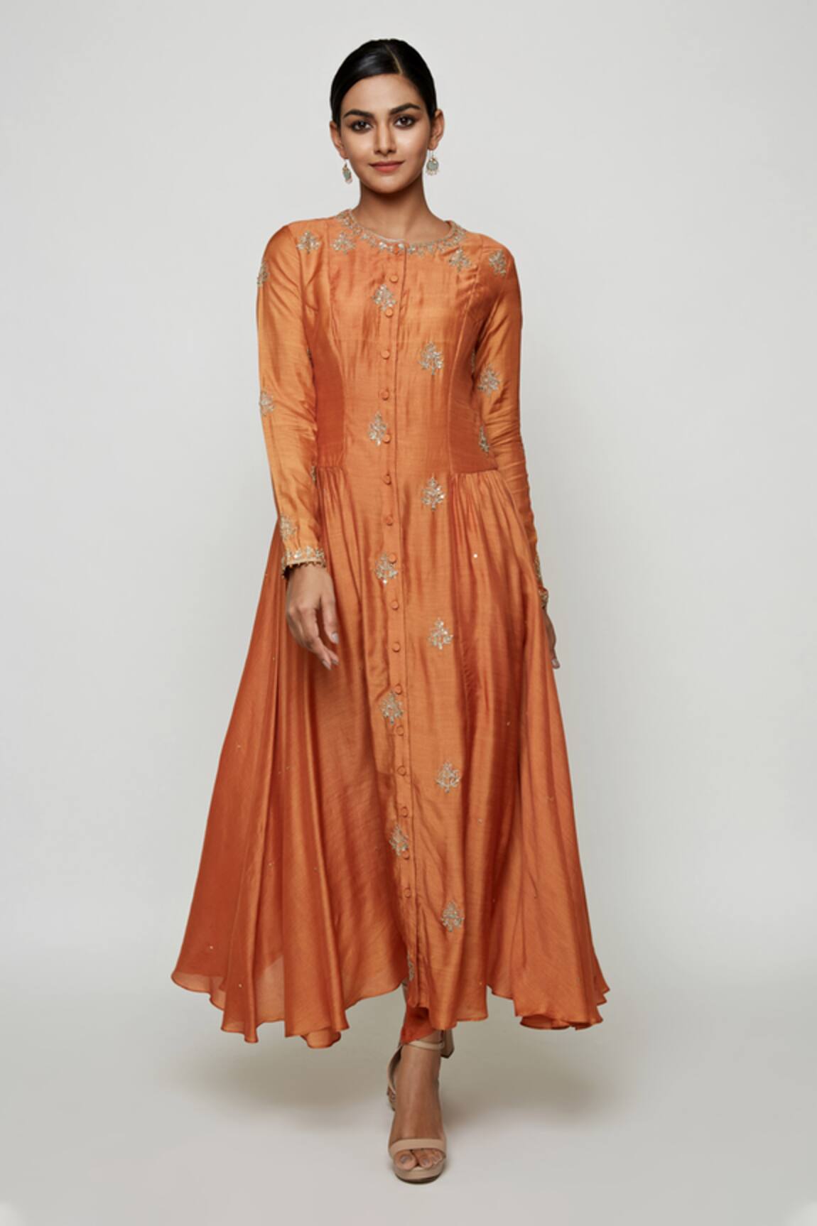 Swati Vijaivargie Embroidered Anarkali & Pant Set