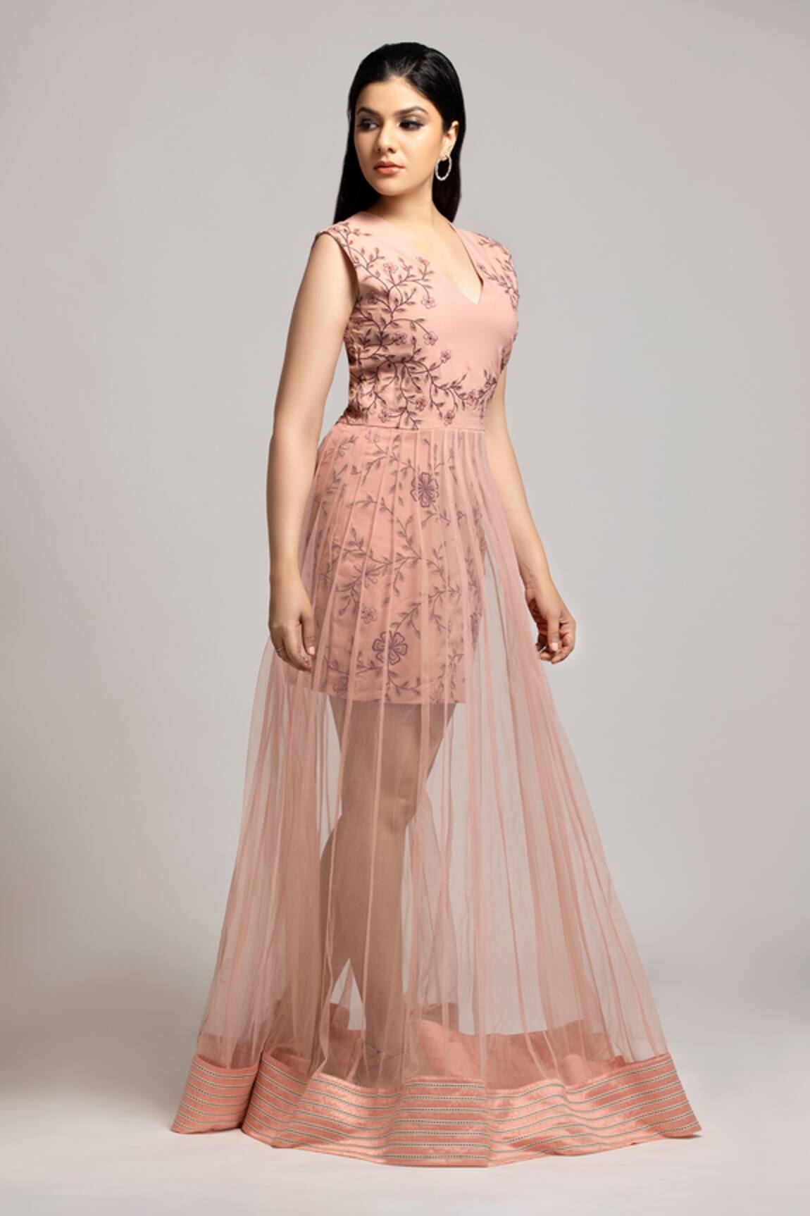 Glamorous  New Flowy Net Gowns For This Party Season  YouTube