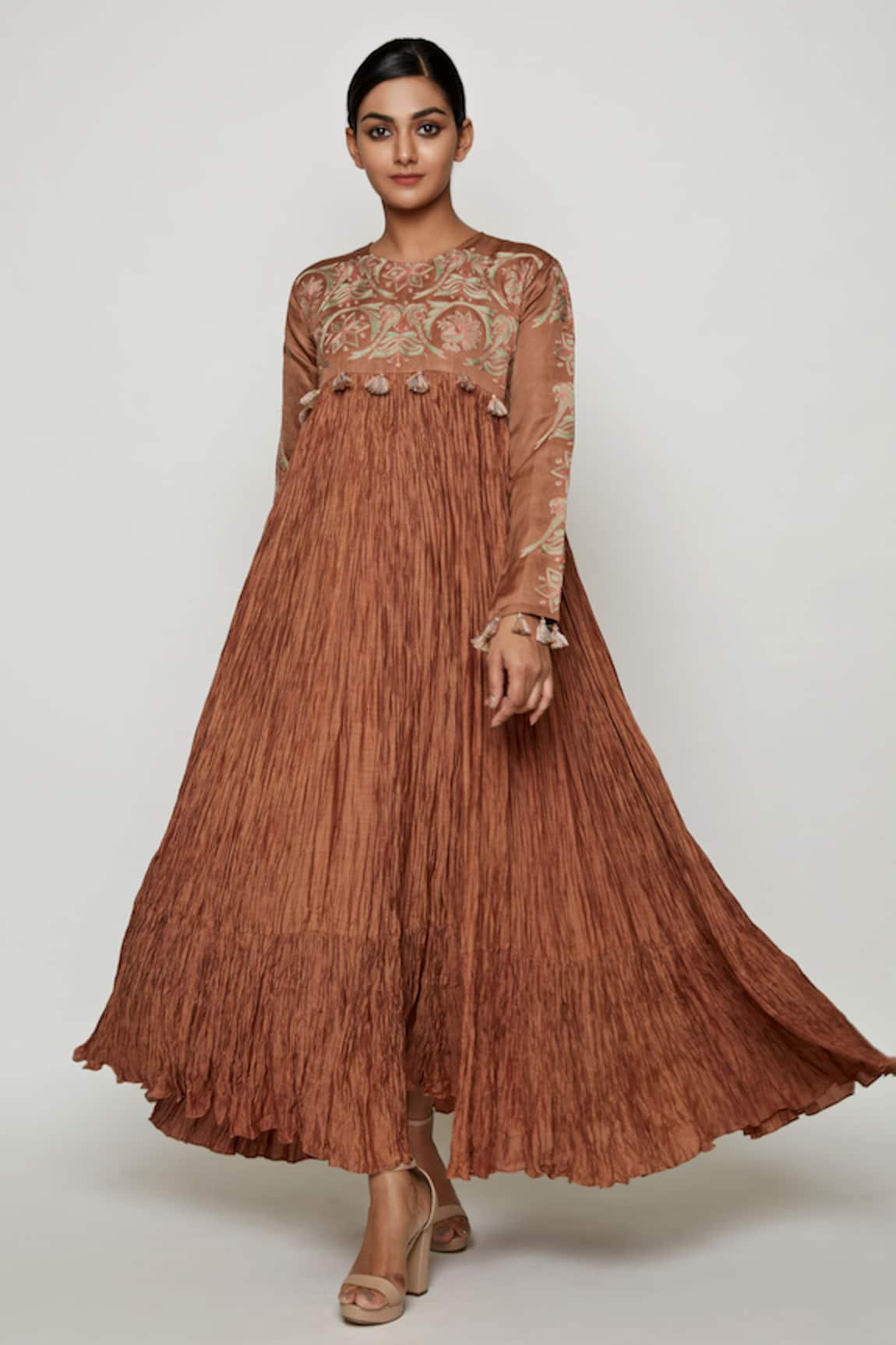 Swati Vijaivargie Embroidered Pleated Anarkali