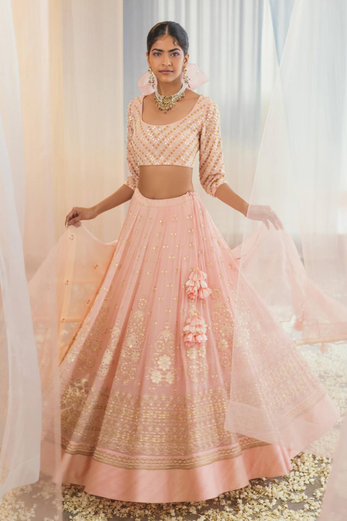 Madzin Silk Lehenga Set