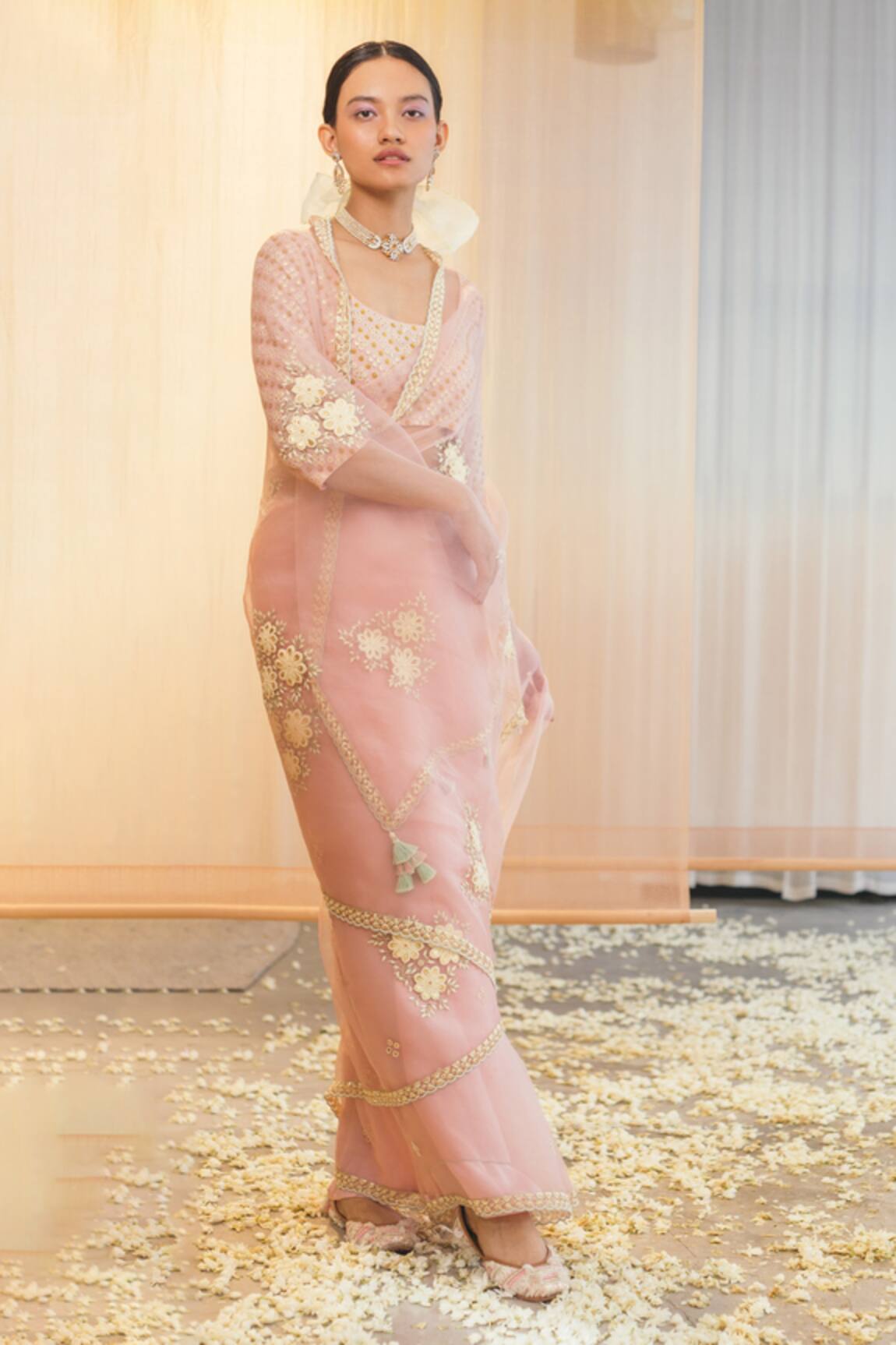 Madzin Silk Saree With Blouse