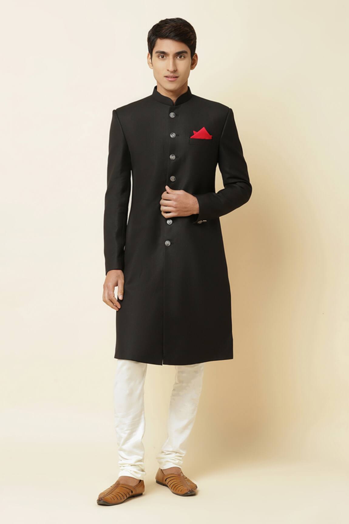 Spring Break Mandarin Collar Sherwani Set