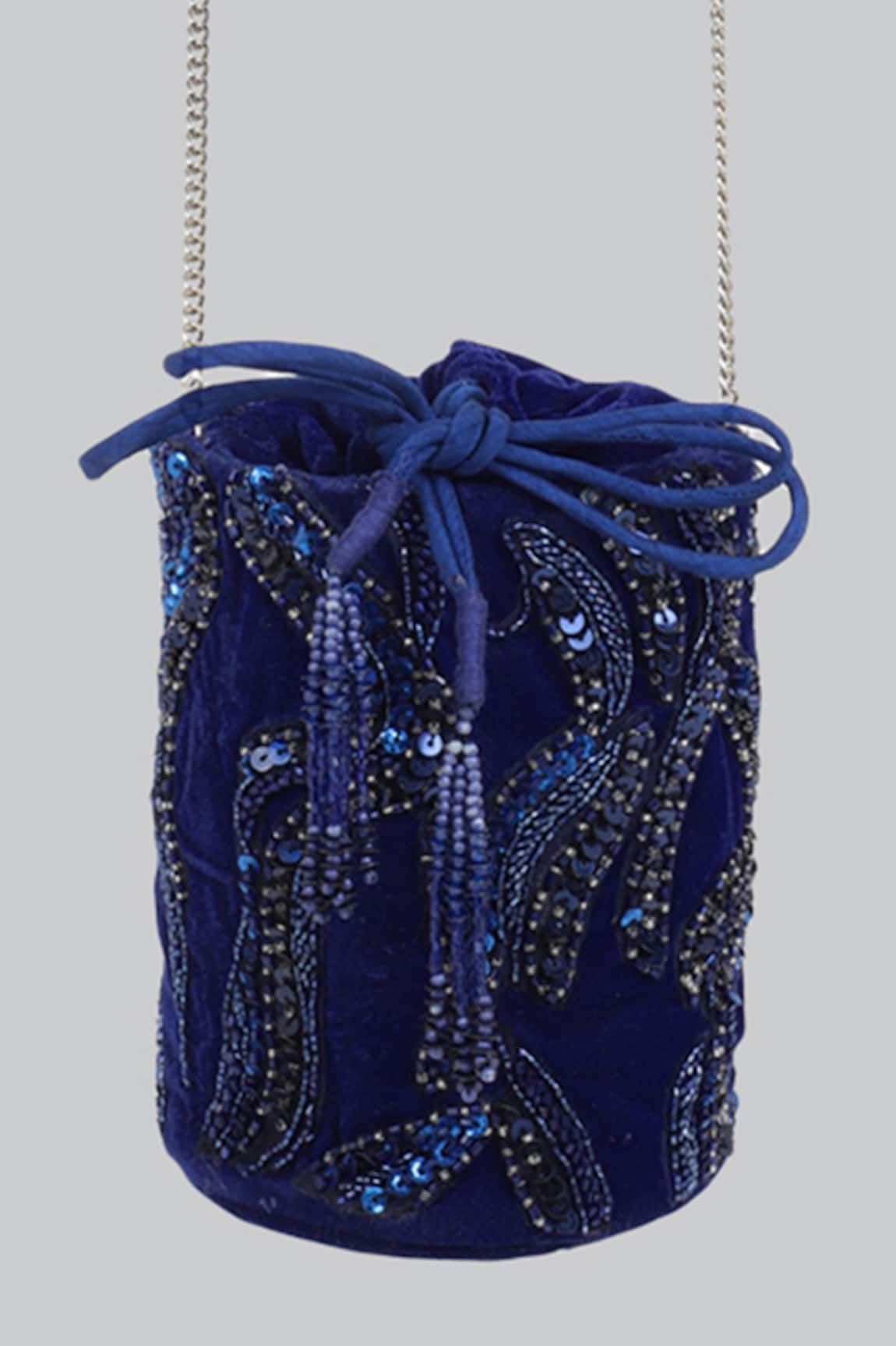 Ornatte Blair Embroidered Bucket Bag
