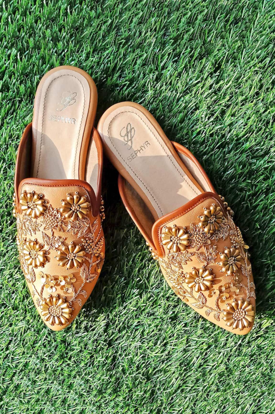 Sephyr Zardozi Embroidered Mules