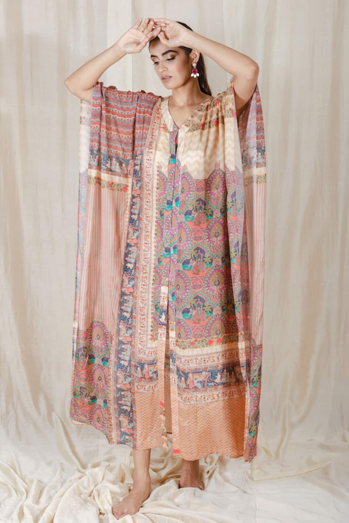 The Boozy Button Thinking Out Loud Printed Kaftan