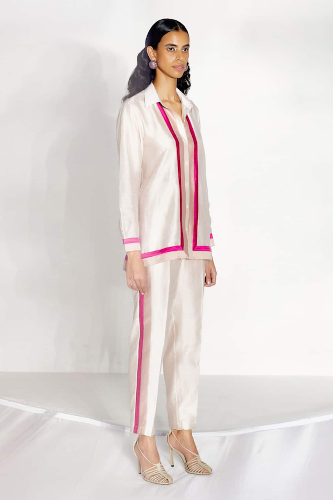 Twinkle Hanspal Panelled Shirt & Pant Set