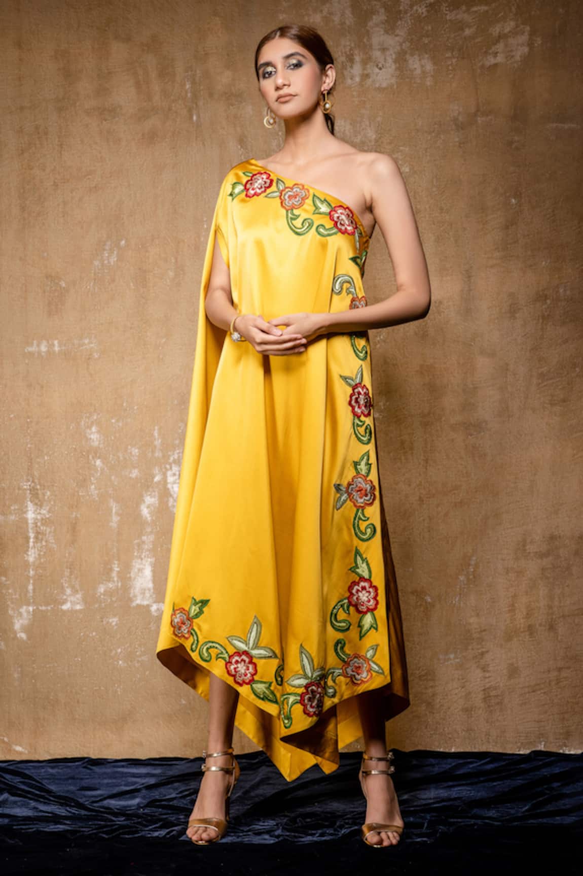 Nayantara Couture Embroidered One Shoulder Dress