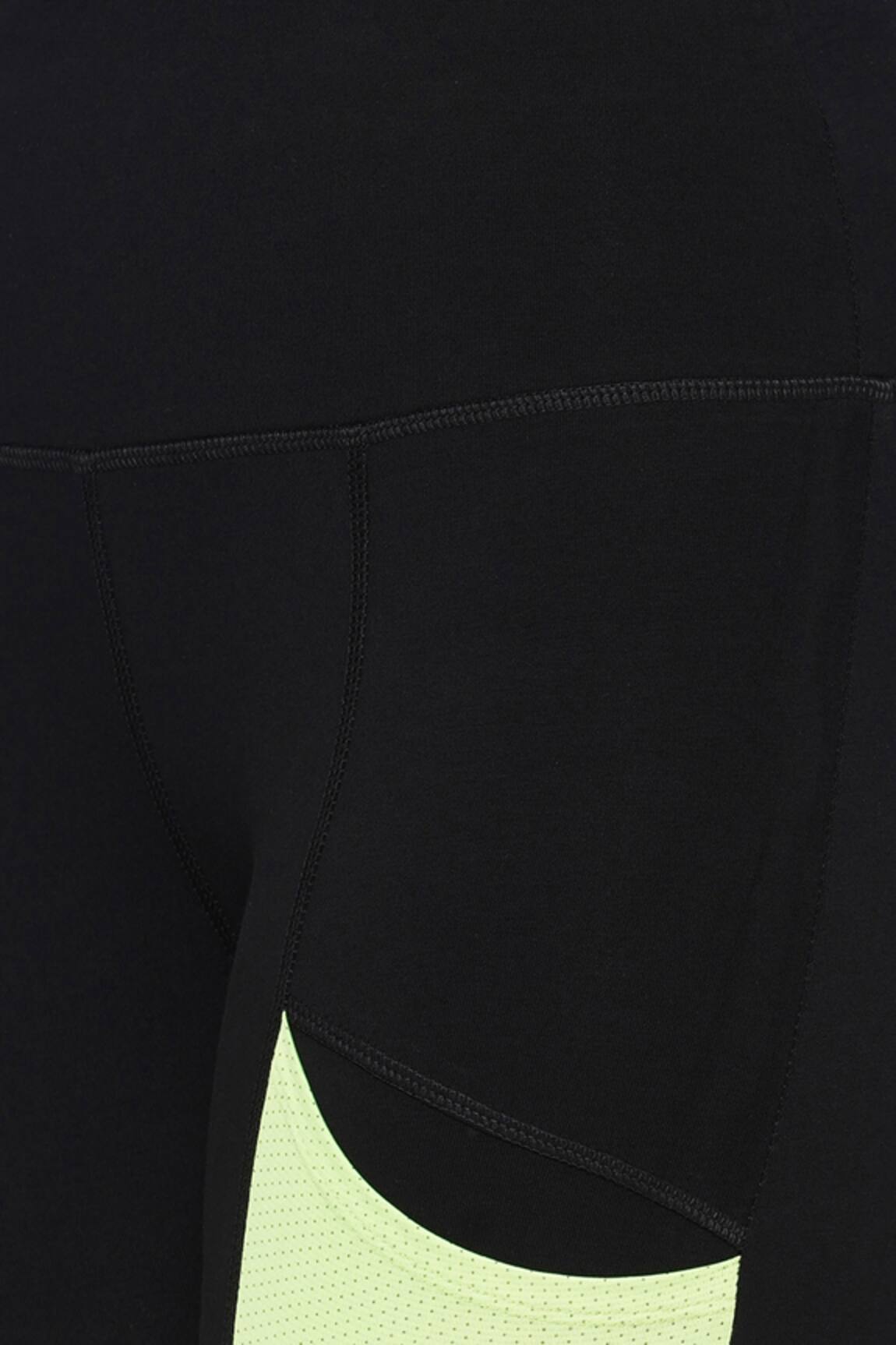 Buy Black Poly Blended Net Panel Leggings For Women by Tuna London - {Tuna  Active} Online at Aza Fashions.