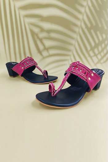 The Madras Trunk Slip On Kolhapuri Block Heels 
