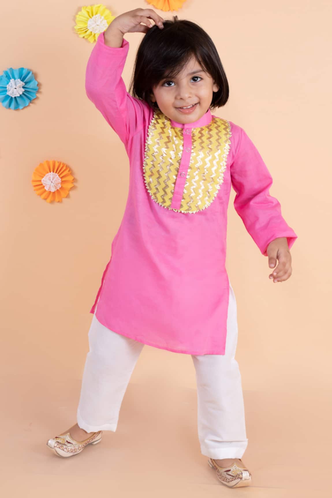 Tiny Pants Cotton Kurta & Pyjama Set