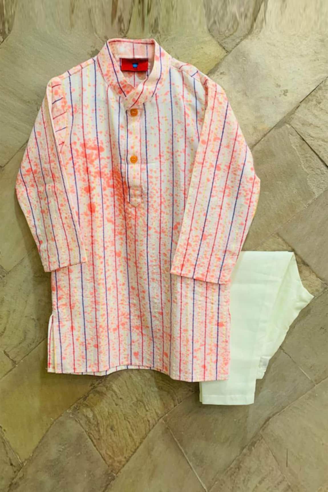 The Plum Bum Cotton Rayon Printed Kurta Set 