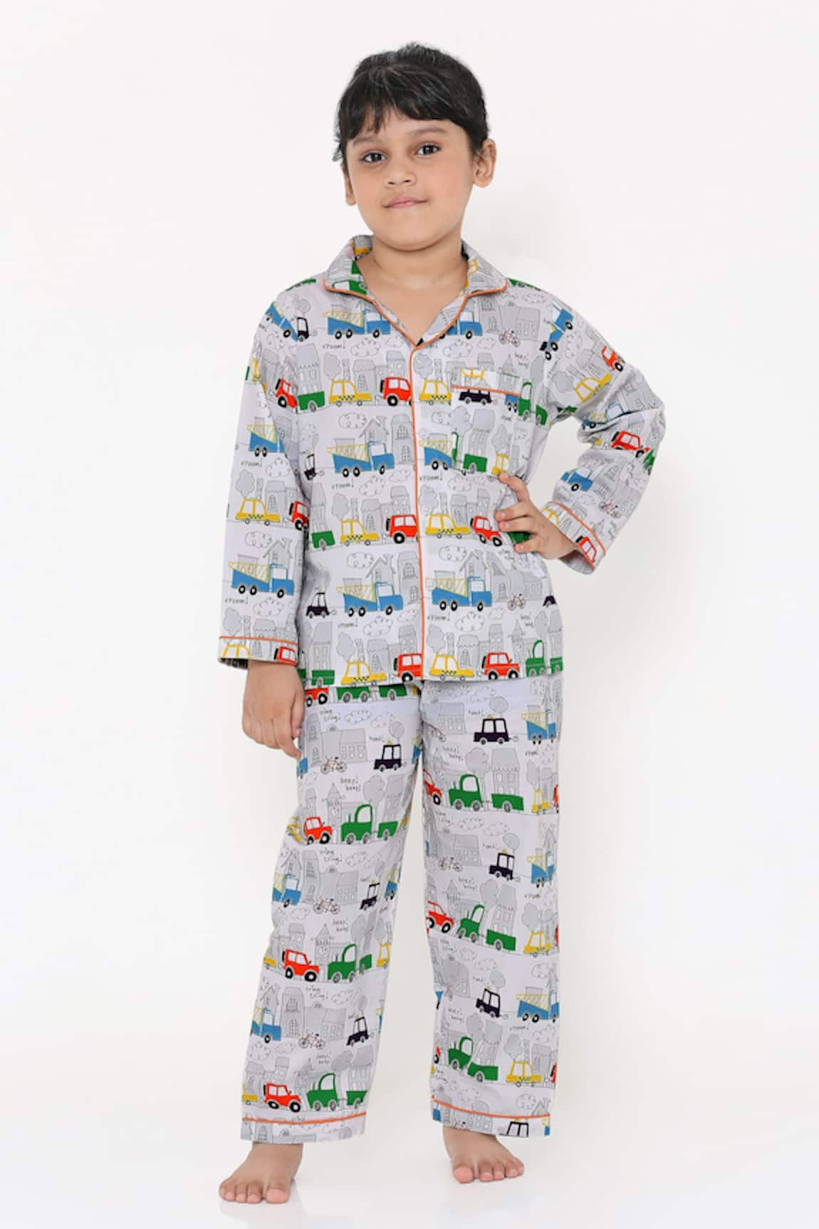 Knitting Doodles Transport Print Night Suit