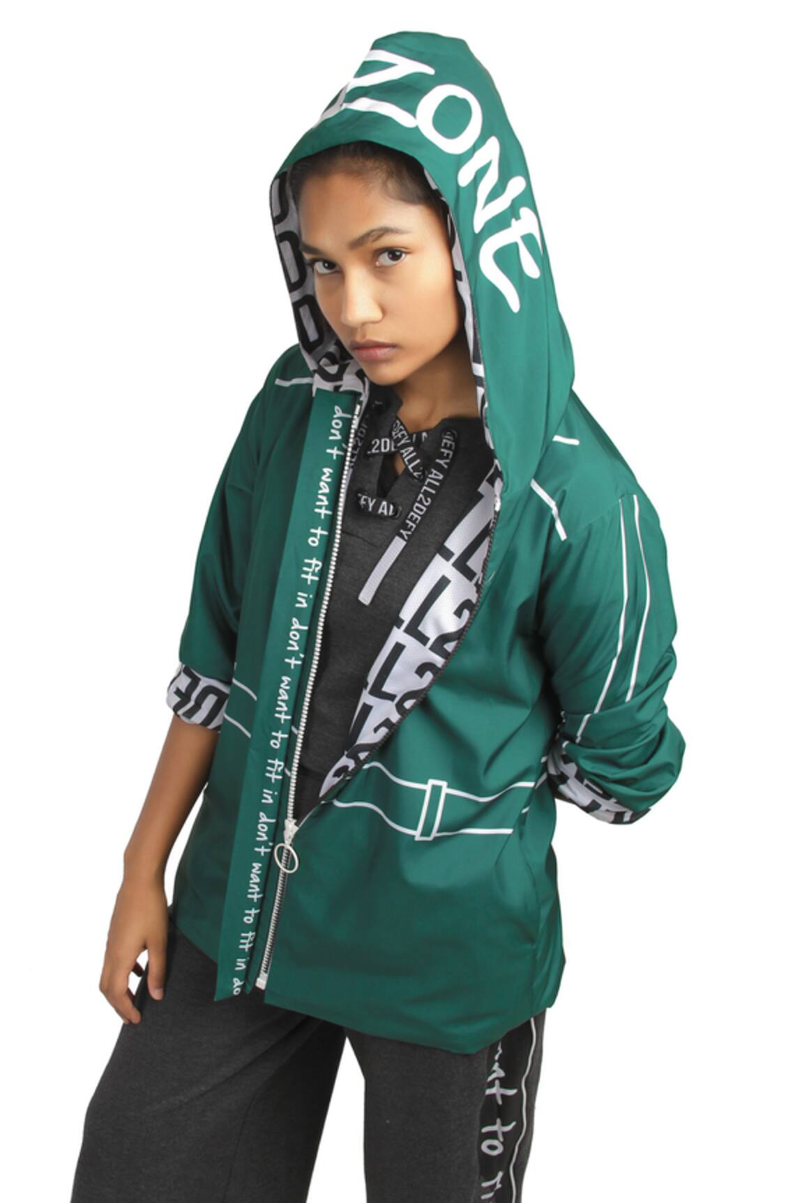 All2Defy Printed Hoodie