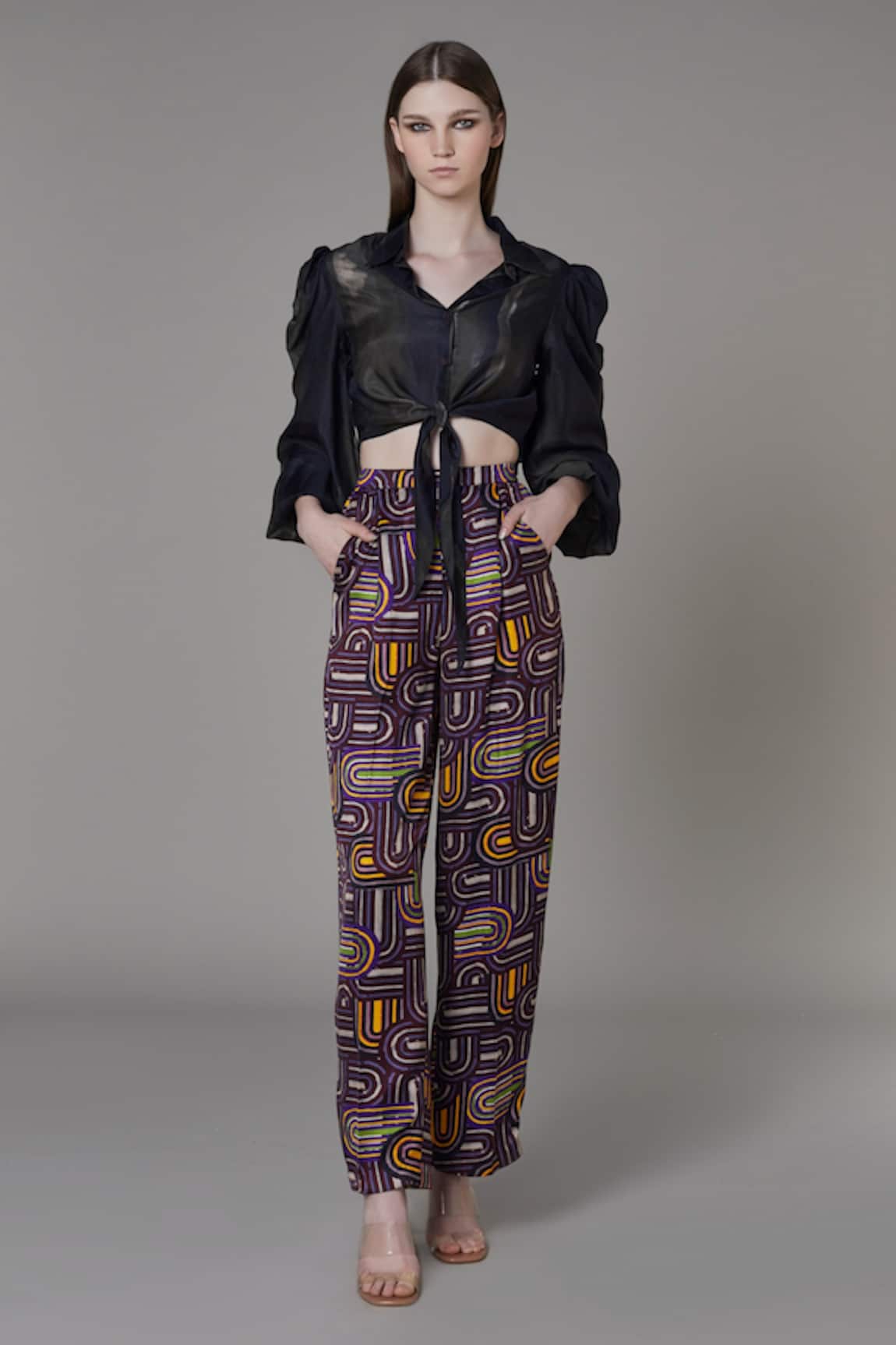 Saaksha & Kinni Semicircle Print Trouser