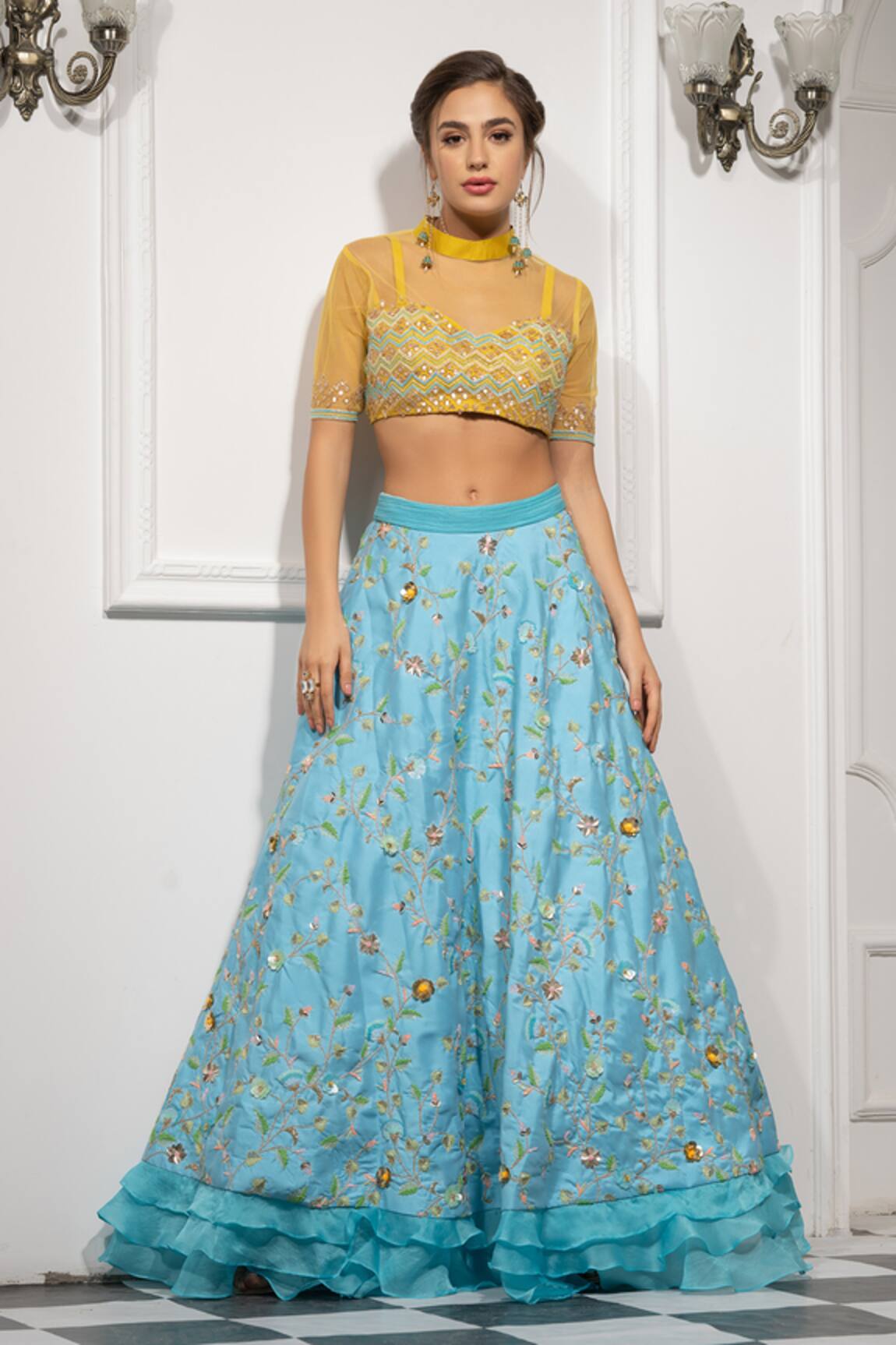 Tamaraa By Tahani Embroidered Bridal Lehenga Set 
