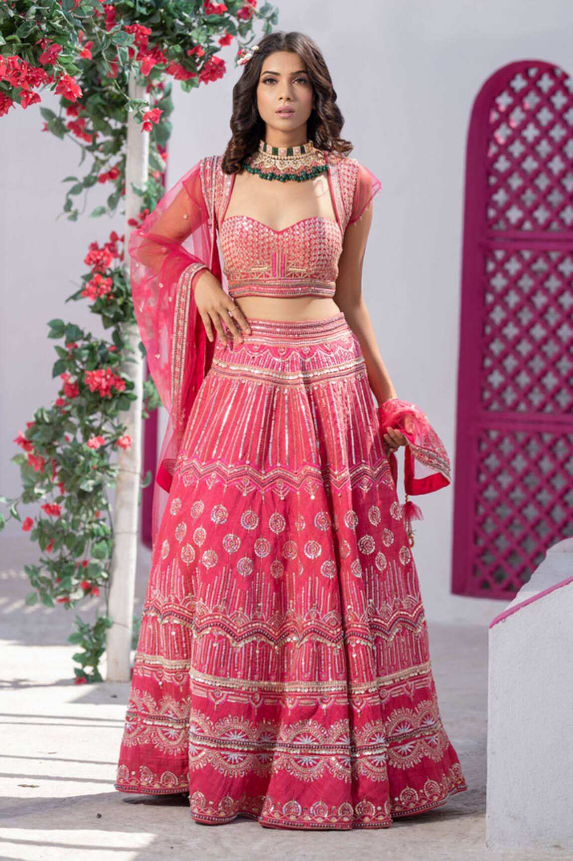 Tamaraa By Tahani Embroidered Bridal Lehenga Set