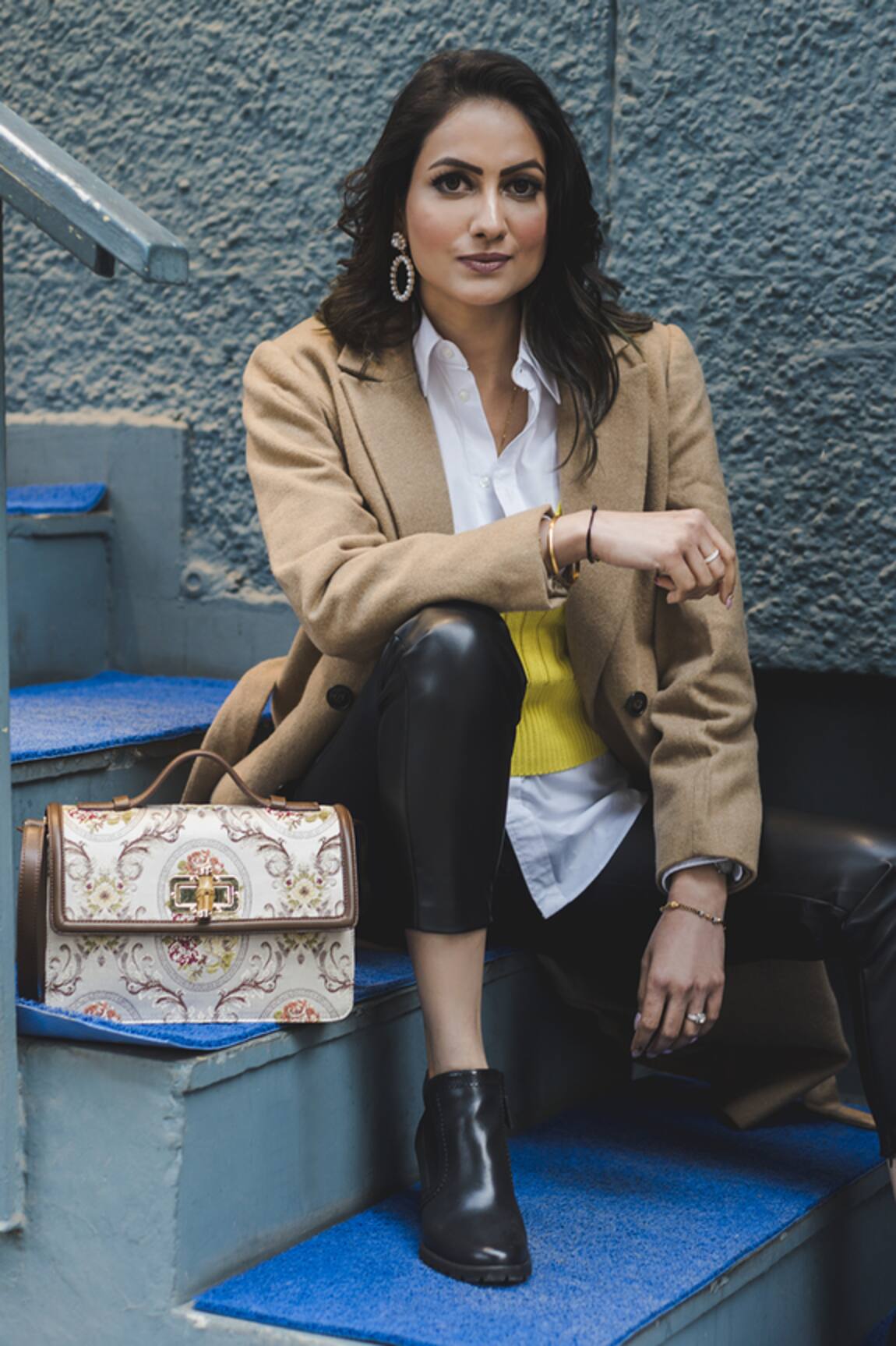 The Leather Garden Floral Flap Sling Bag