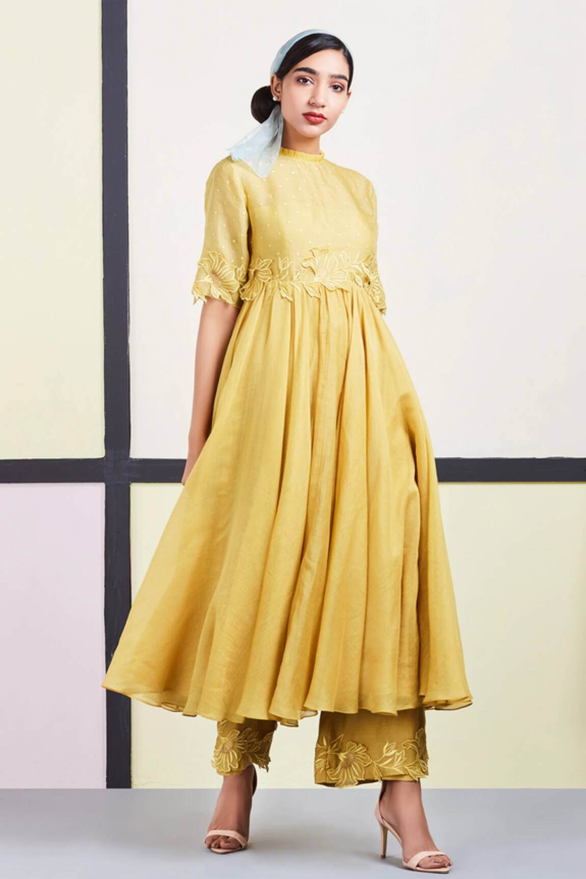 Sue Mue Embroidered Anarkali Set