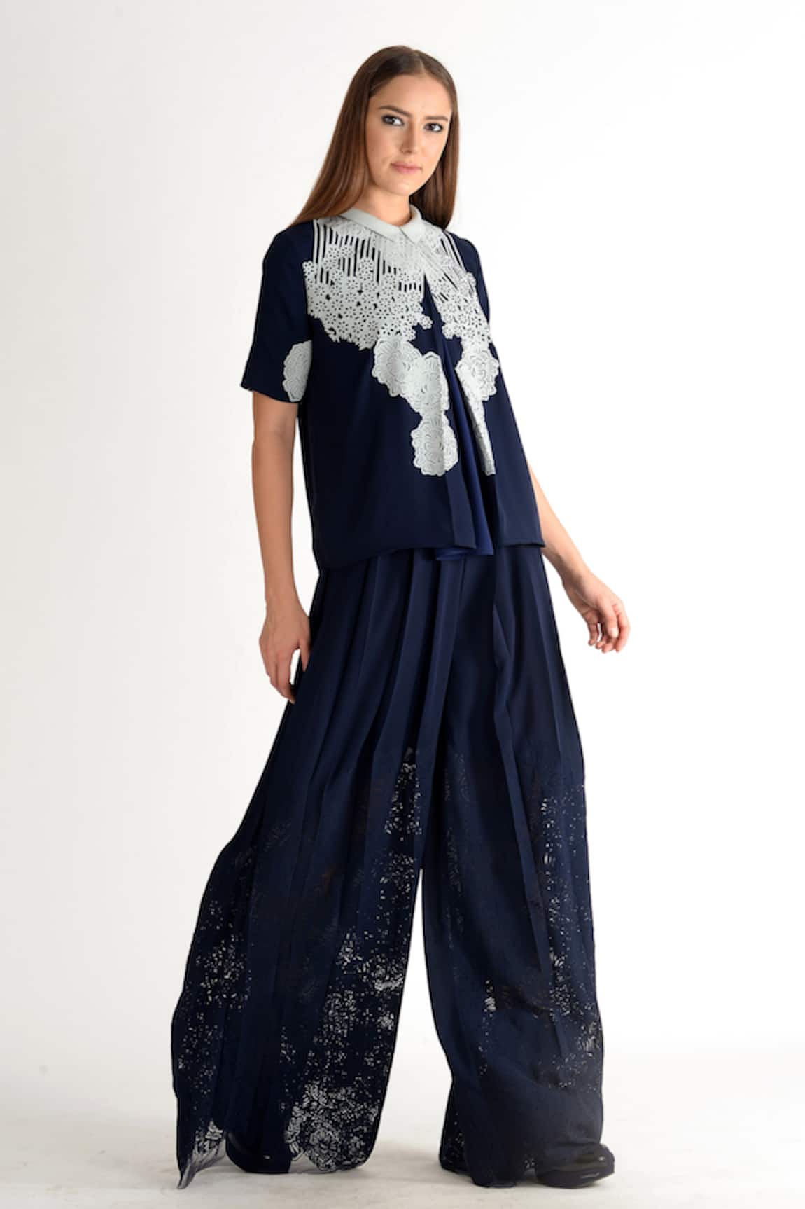 Buy BuyNewTrend Women Blue Lycra Blend Palazzo Pant Online at Best Prices  in India  JioMart