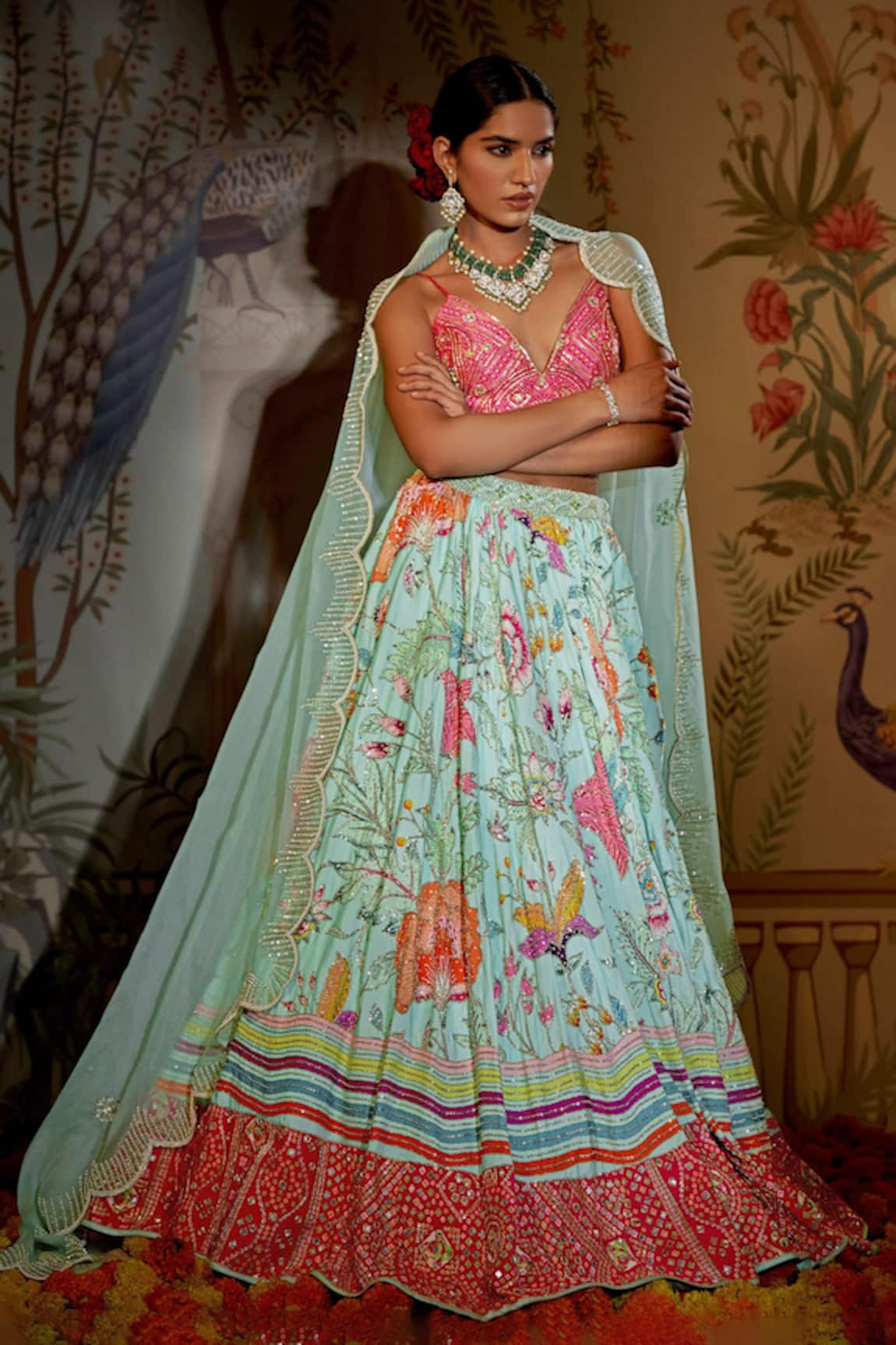 Aayushi Maniar Gulzar Embroidered Bridal Lehenga Set