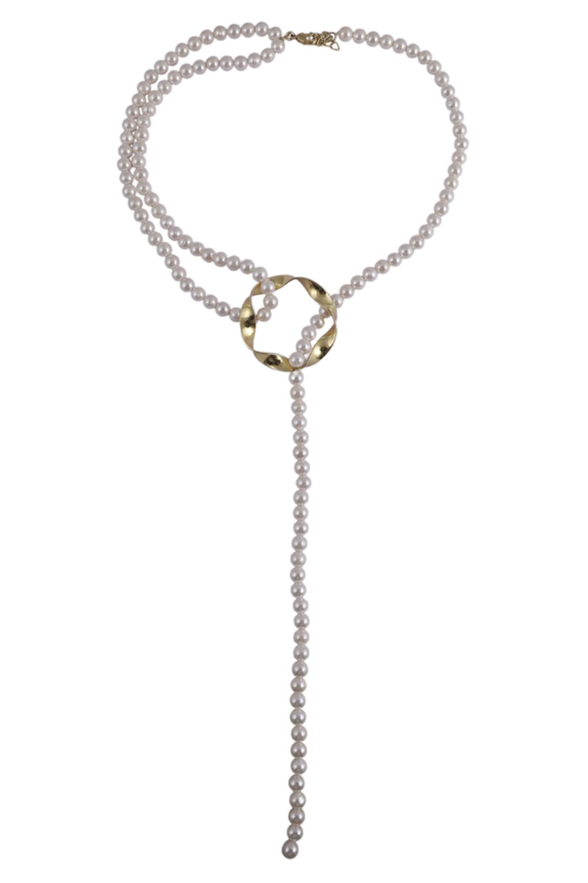 Varnika Arora Megan Pearl Embellished Necklace 