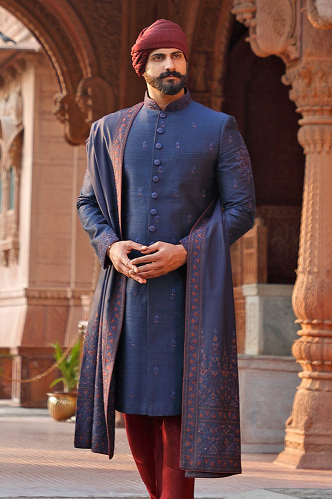 Vanshik Embroidered Sherwani Set