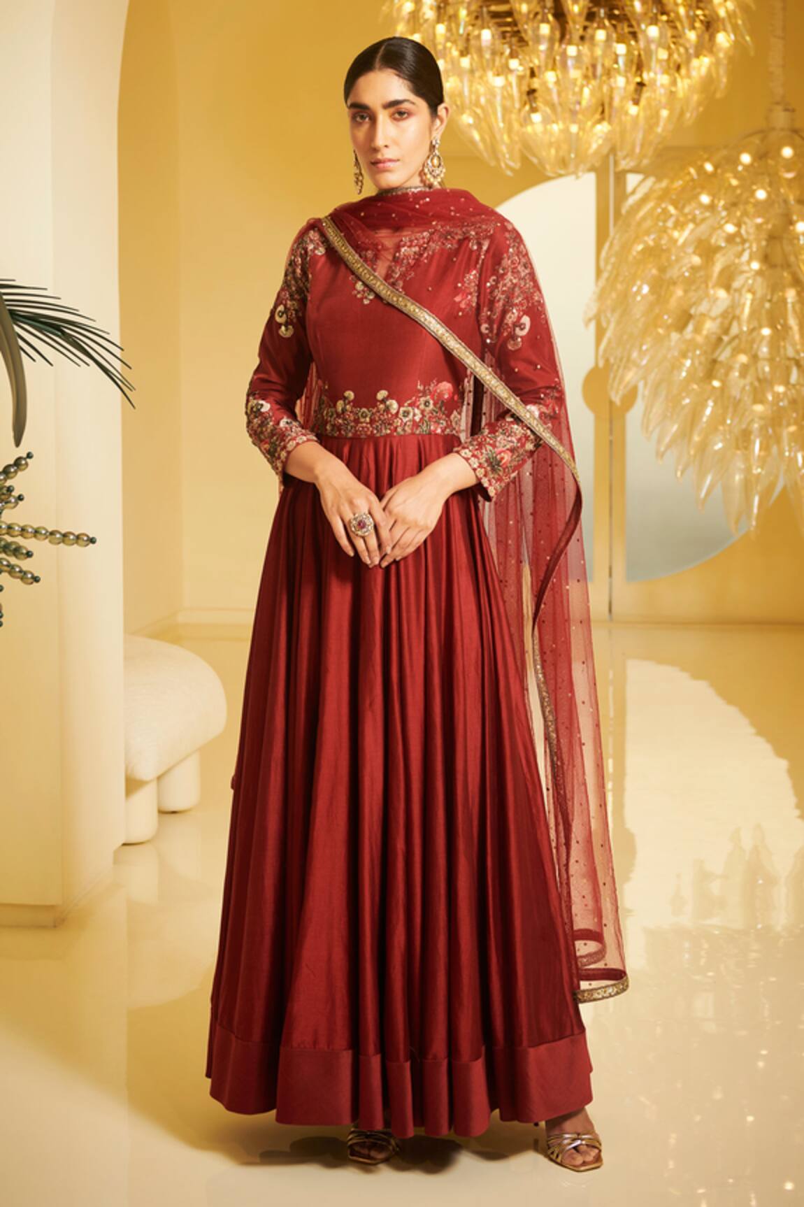 Varun Bahl Embroidered Anarkali Set