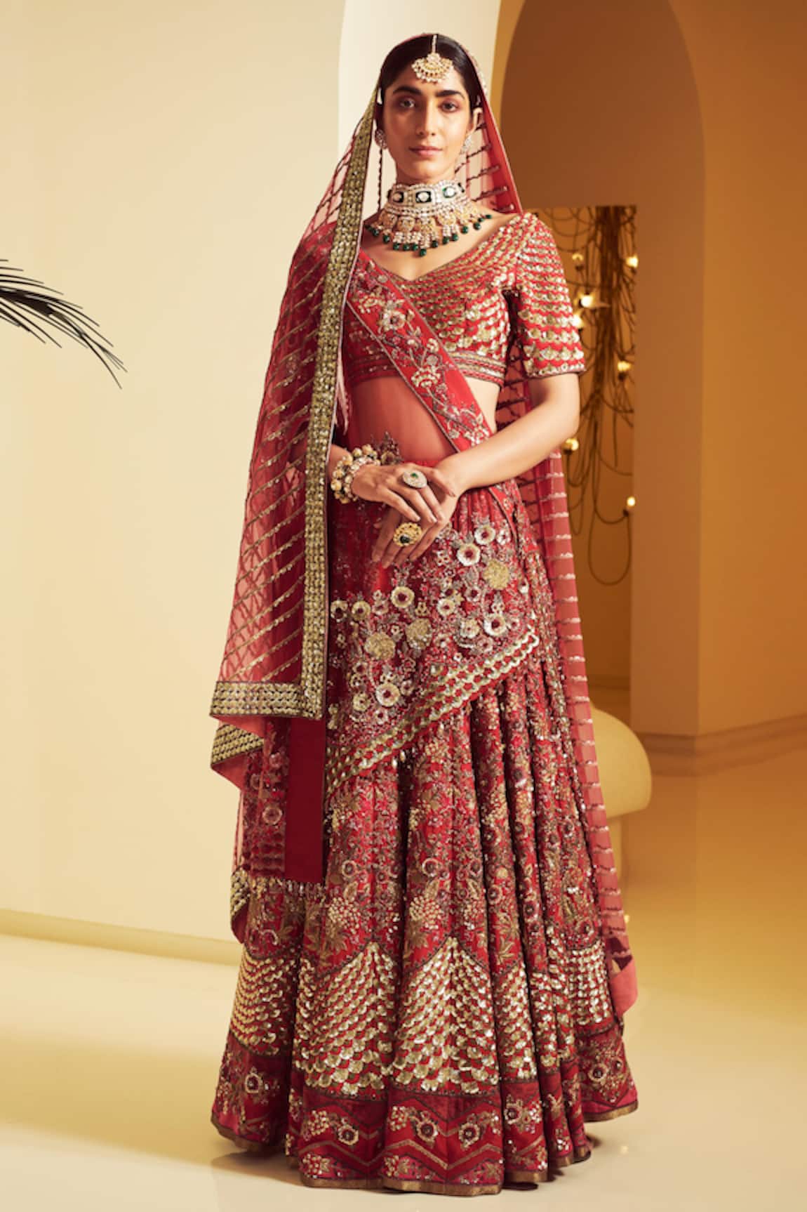 Varun Bahl Embroidered Bridal Lehenga Set