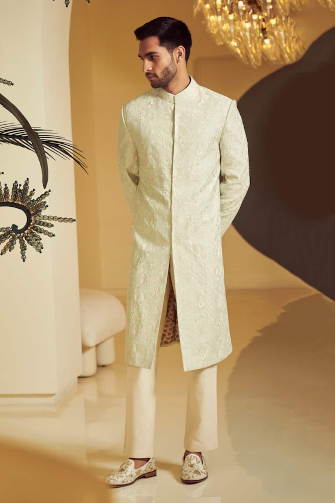 Varun Bahl Embroidered Sherwani & Kurta Set