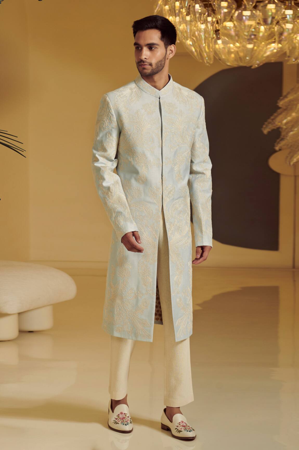 Varun Bahl Embroidered Sherwani & Kurta Set