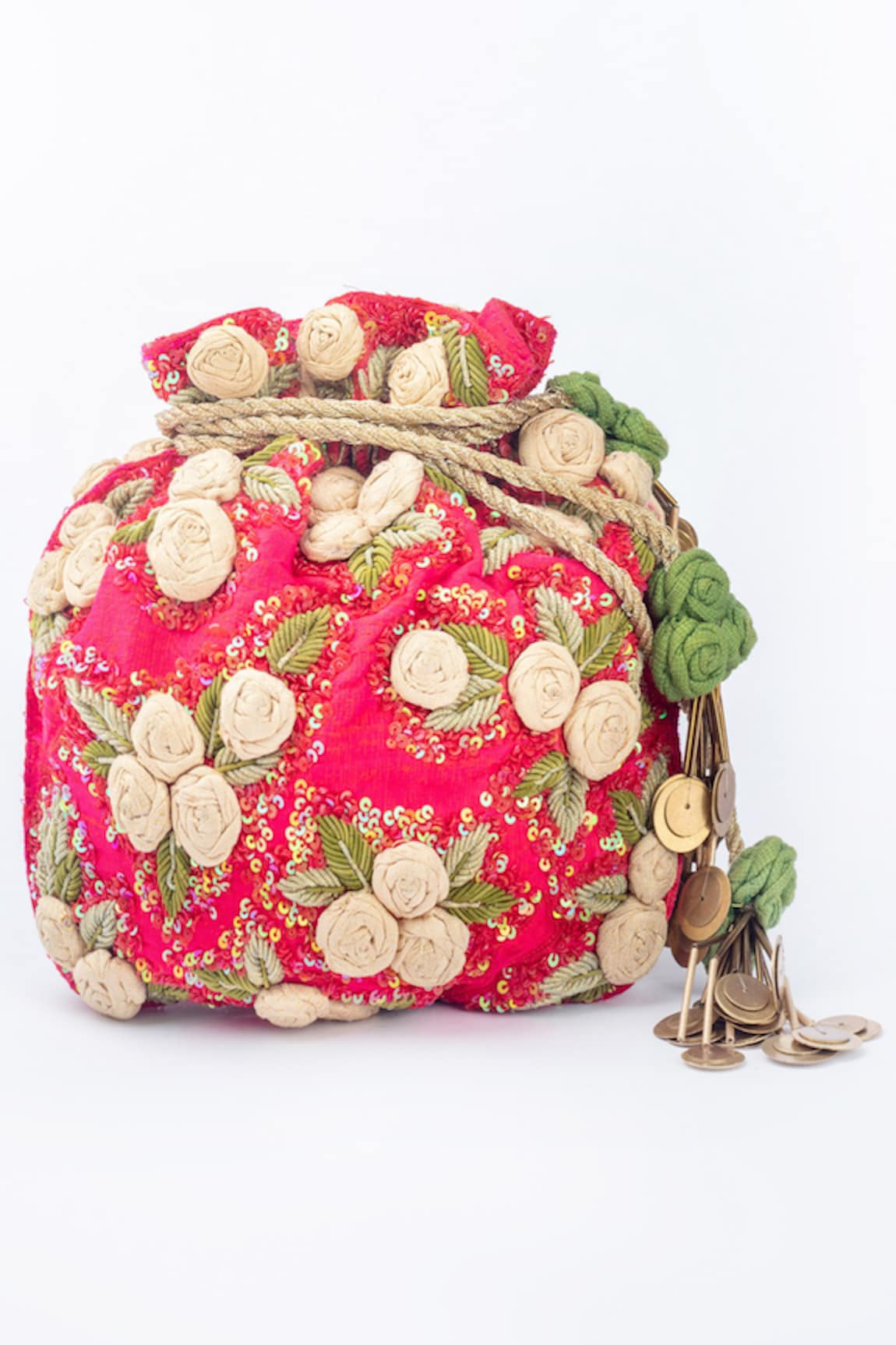 Vareli Bafna Rosa Embroidered Potli Bag