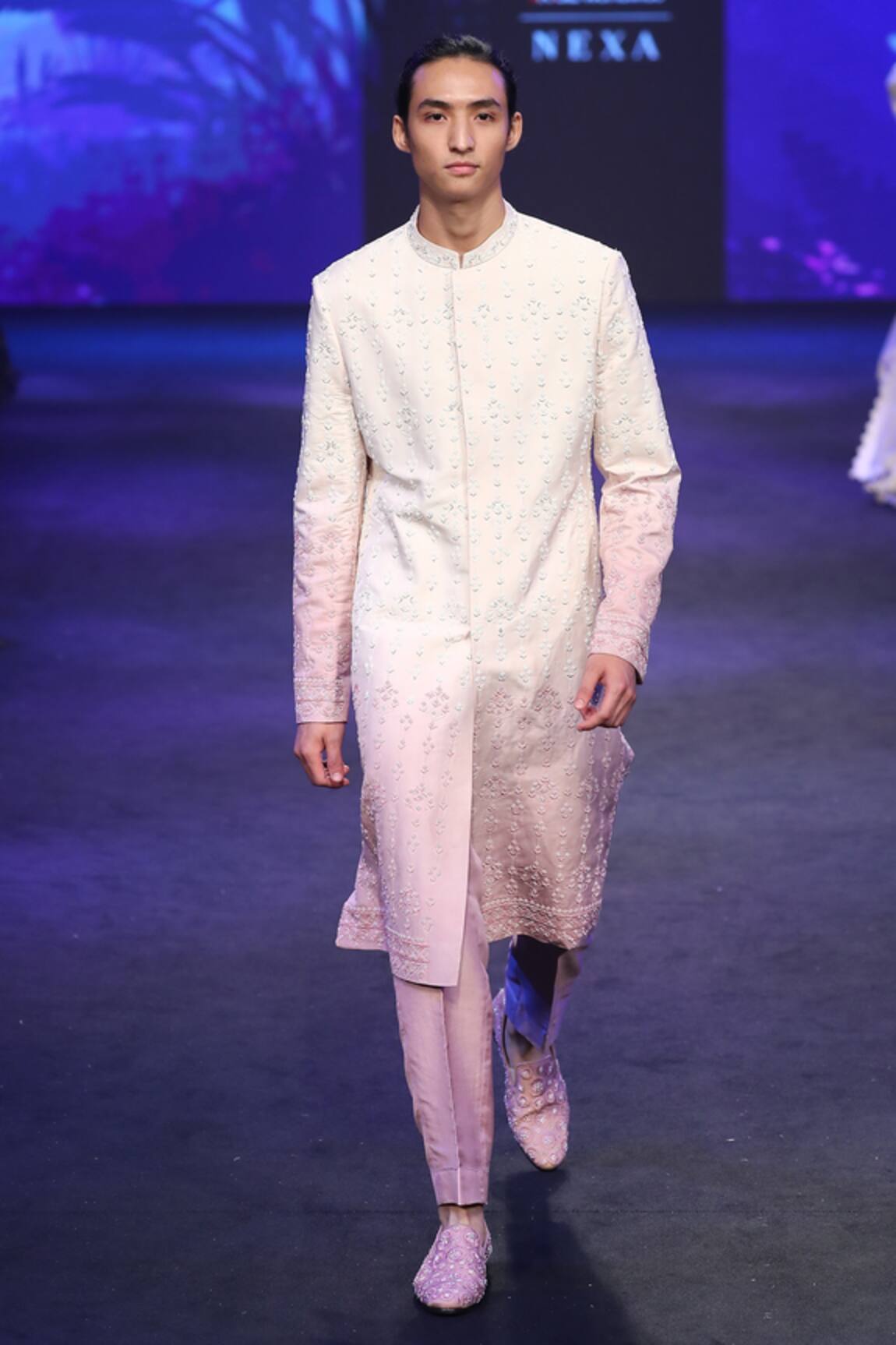 Varun Chakkilam Ombre Embroidered Sherwani Set 