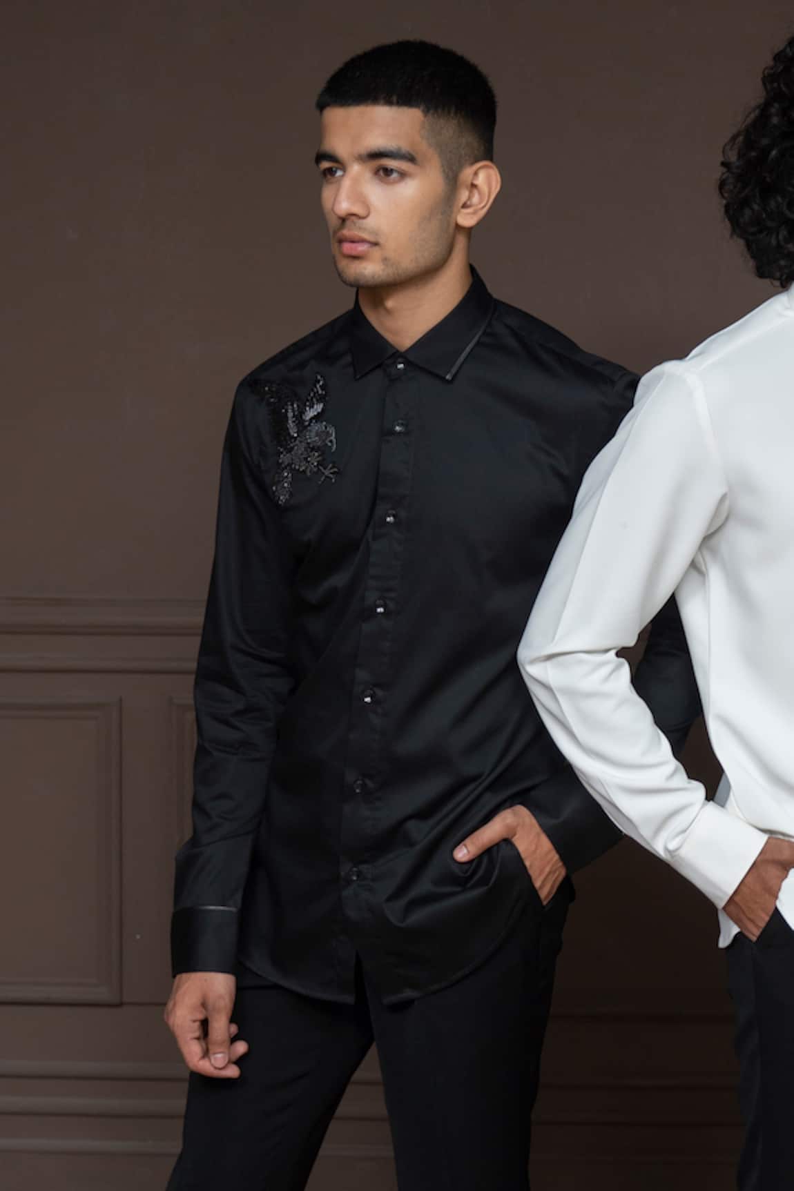 Varun Chakkilam Ebony Ace Cotton Shirt  