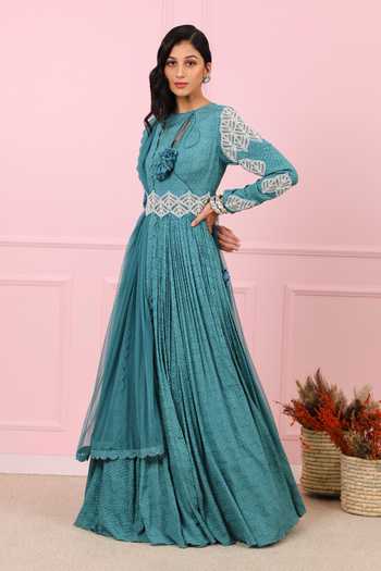 Vidushi Gupta Printed Anarkali With Dupatta