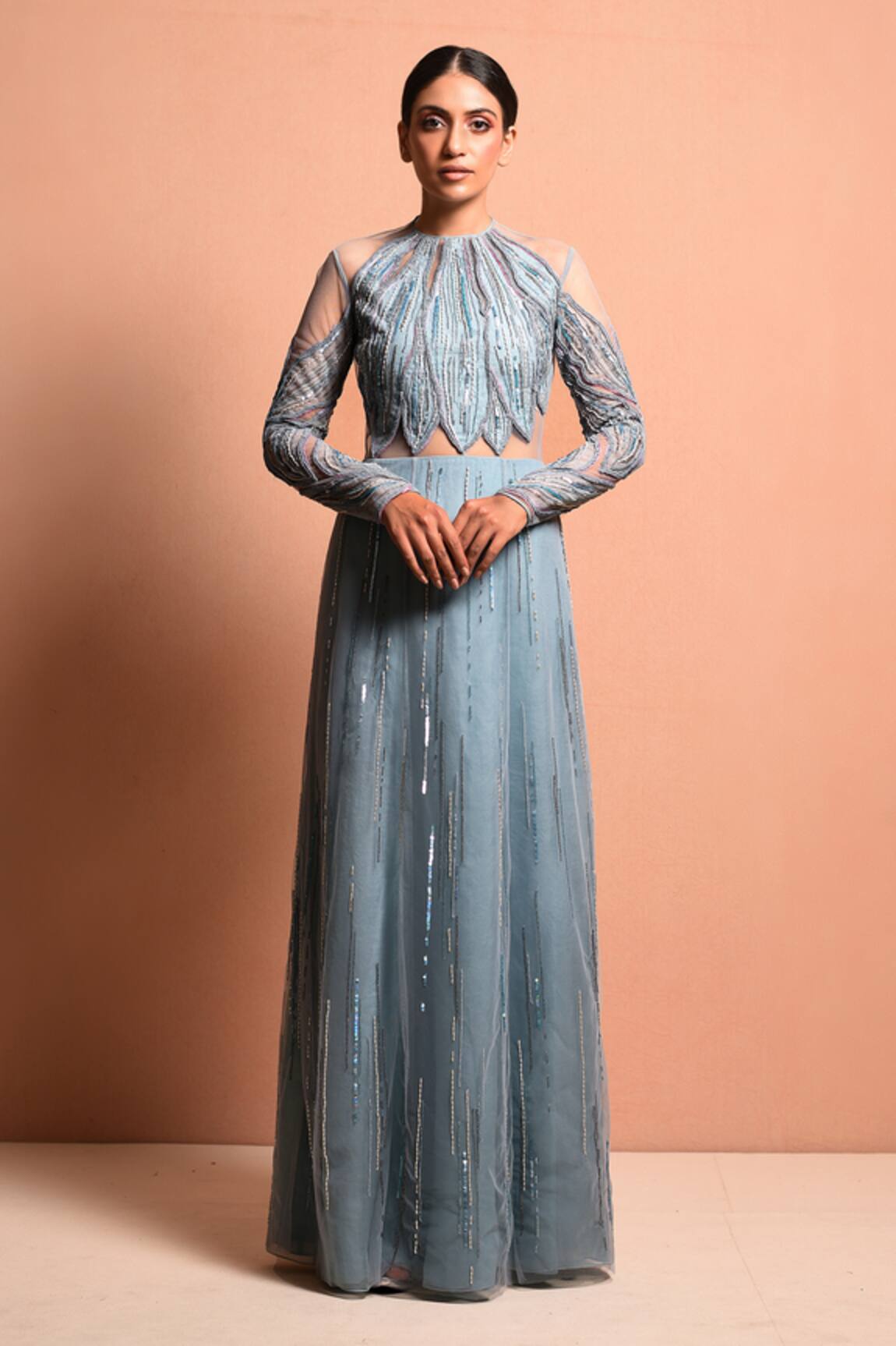 Vivek Patel Embellished Gown