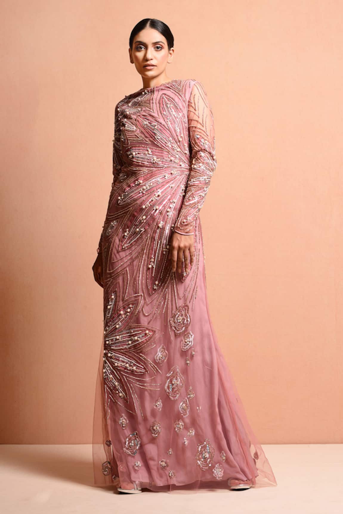 Vivek Patel Embellished Gown