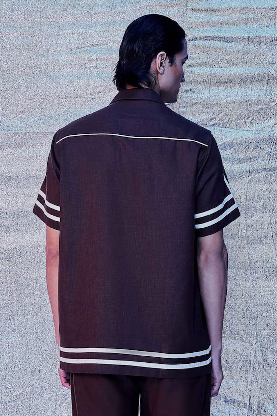 サイズ交換ＯＫ Stussy Striped Knit Panel Shirt Black
