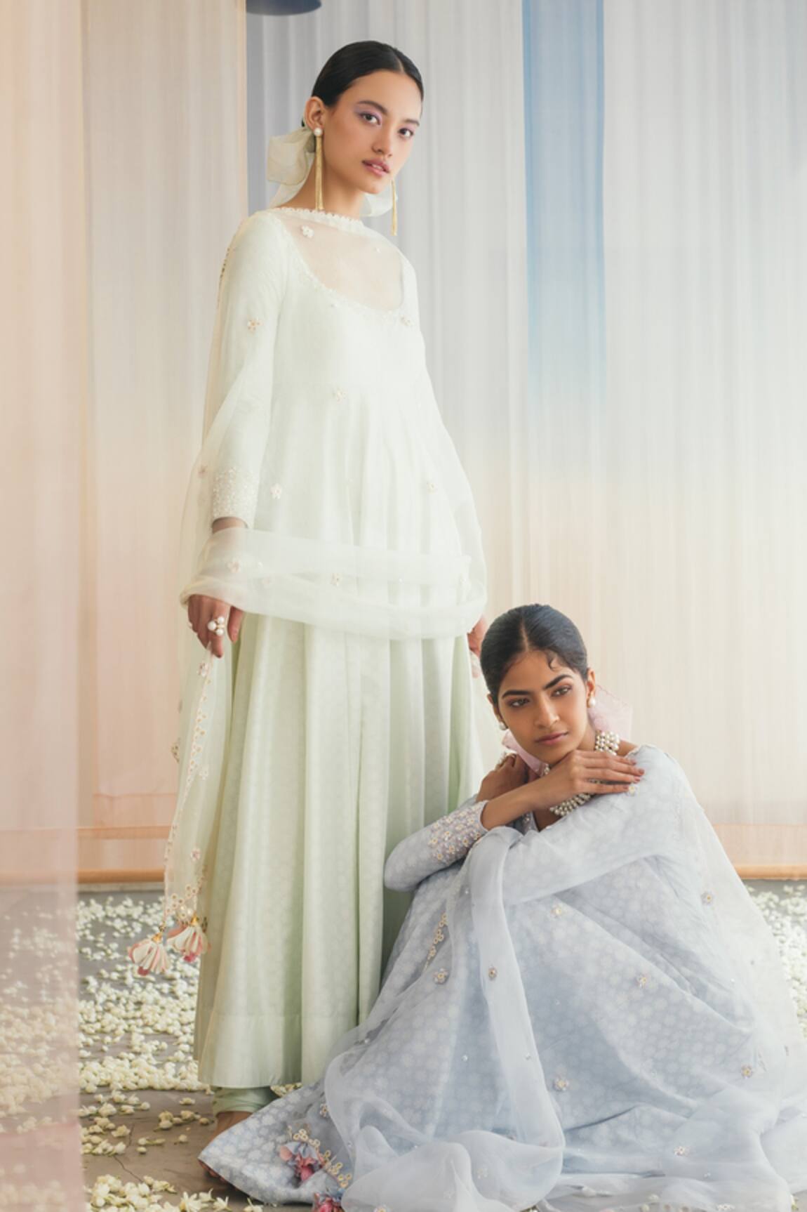 Madzin Printed Anarkali Set