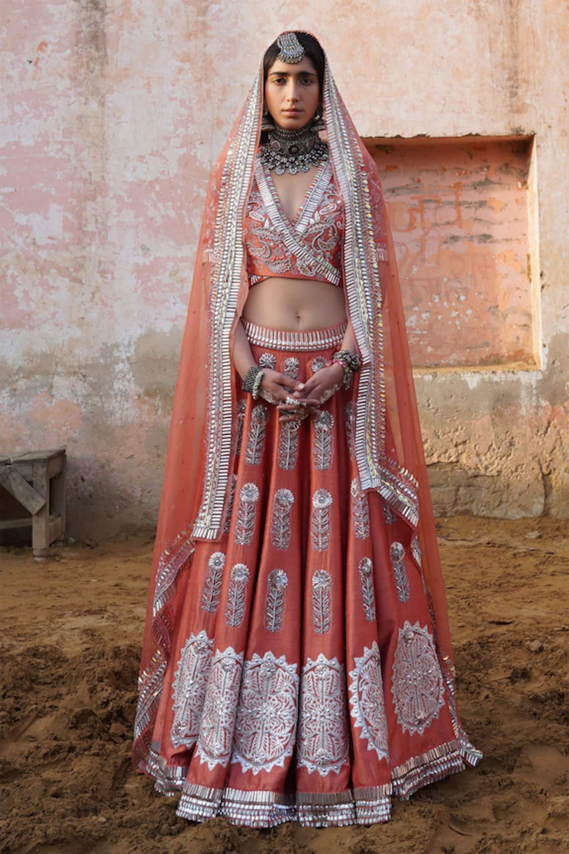 Saksham & Neharicka Embroidered Bridal Lehenga Set 