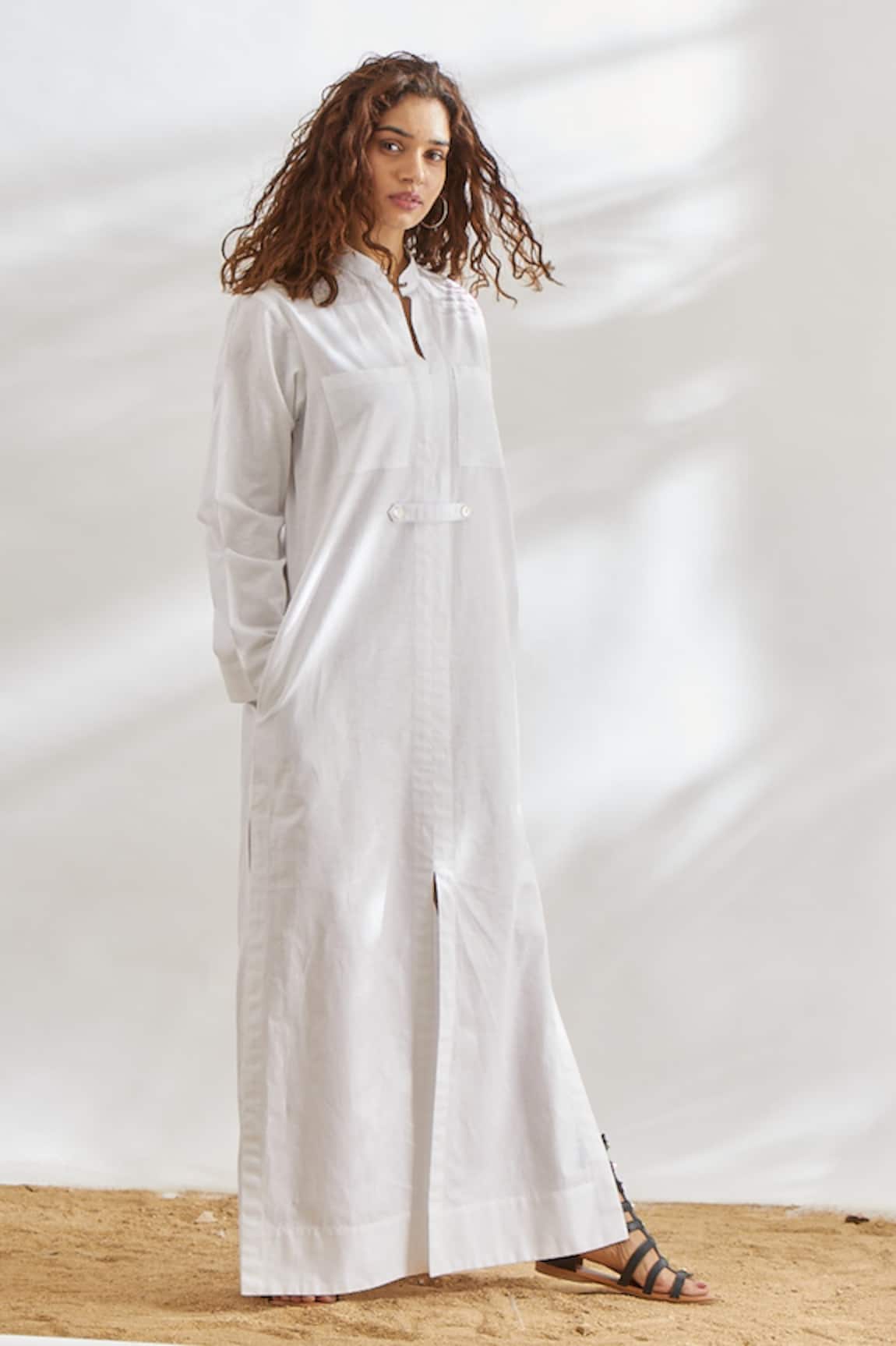 House Of Three Cotton Linen Tunic