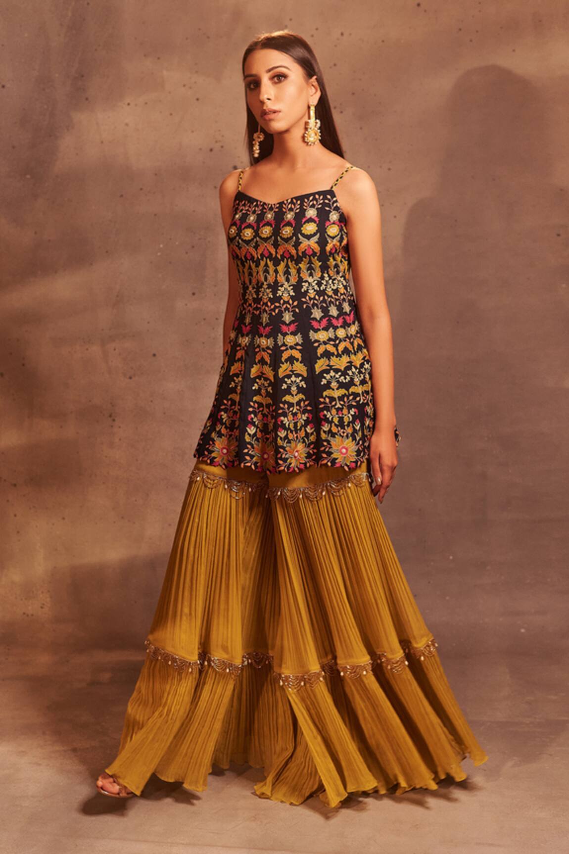 Aman Takyar Embroidered Kurta & Sharara 