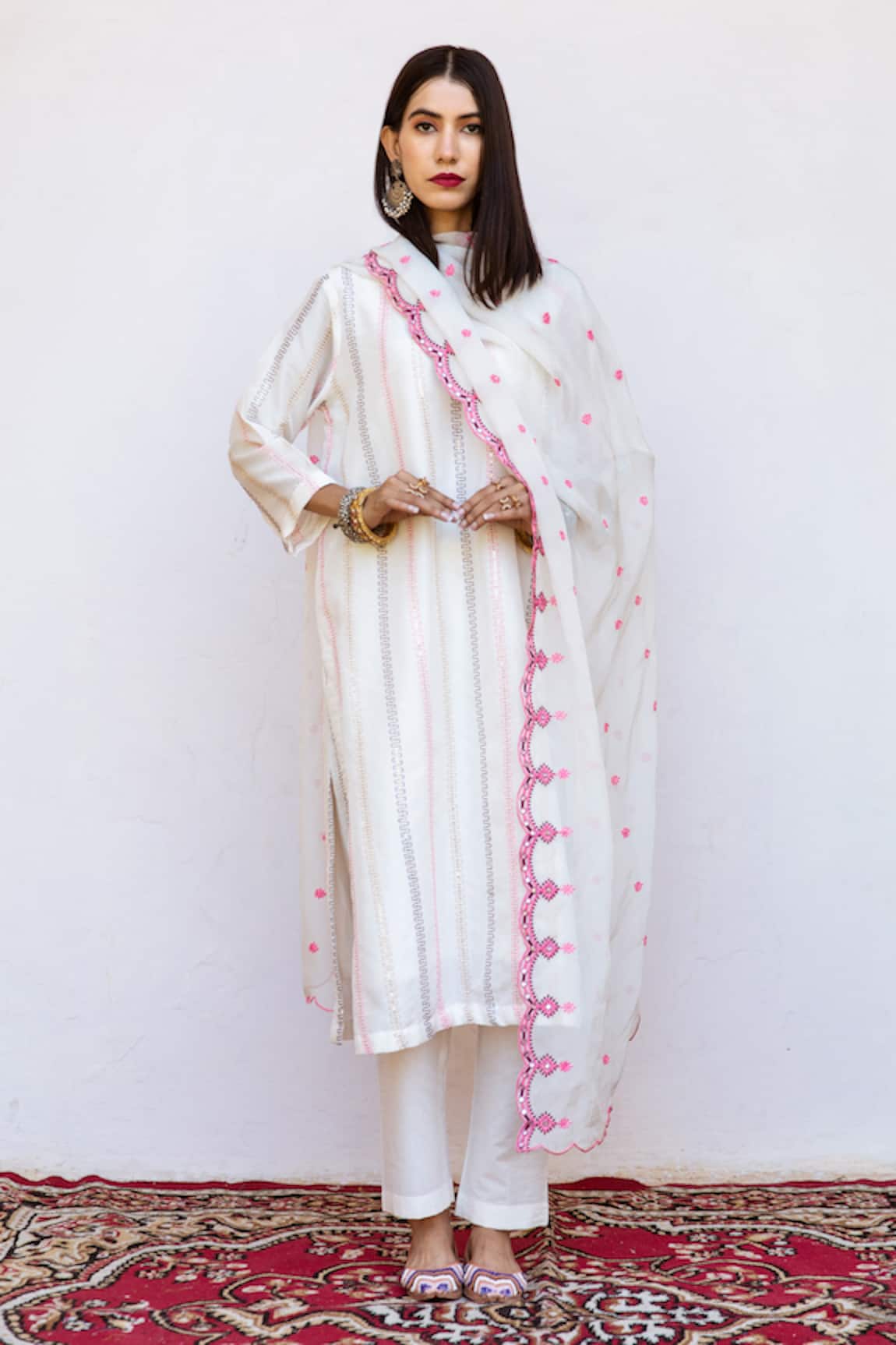 Gulabo Jaipur Barkha Embroidered Kurta Pant Set